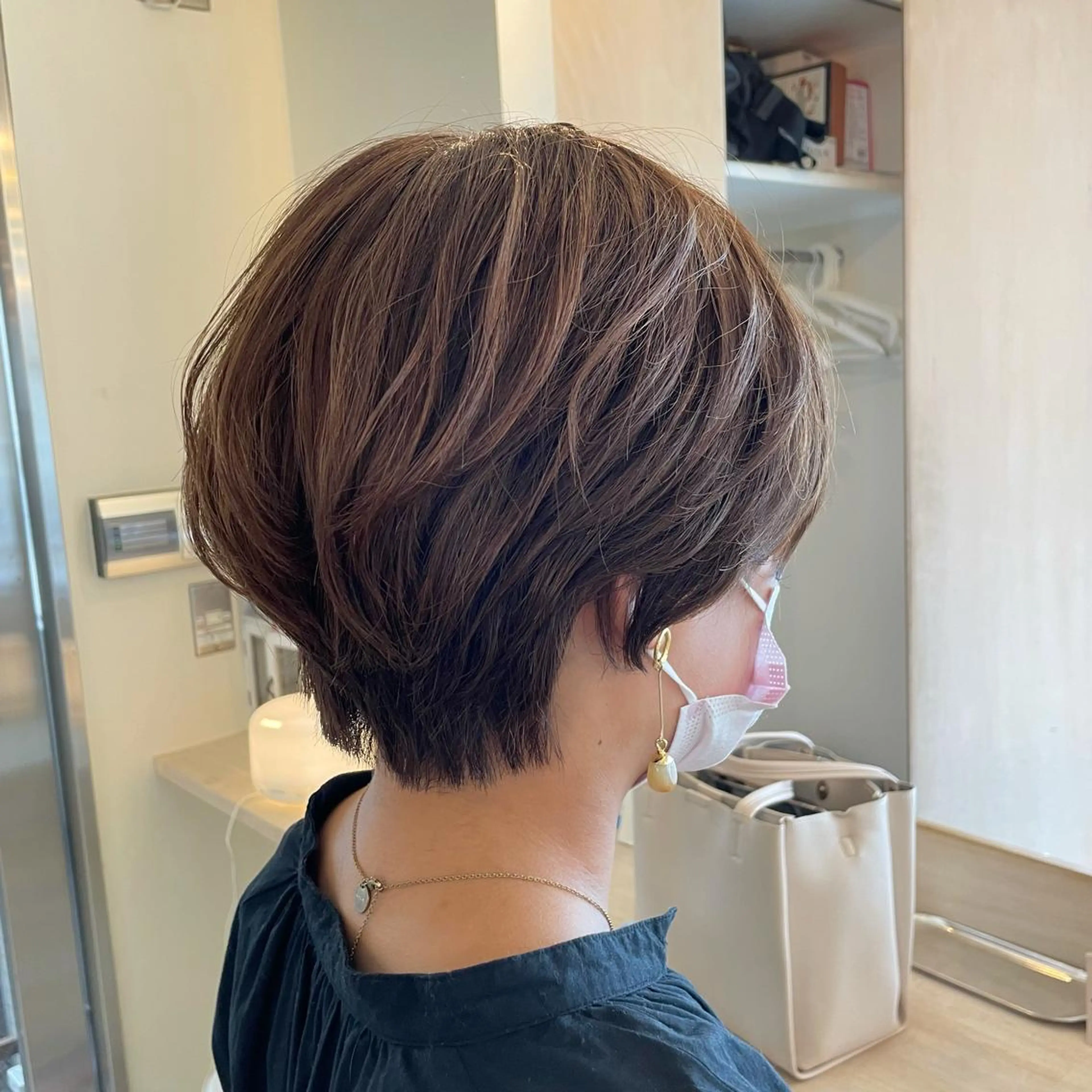 ショート カラー ハンサムショート ショートヘア ヘアカラー トリートメント ボブウルフ／ボブ Satsuki【名駅のヘアスタイル