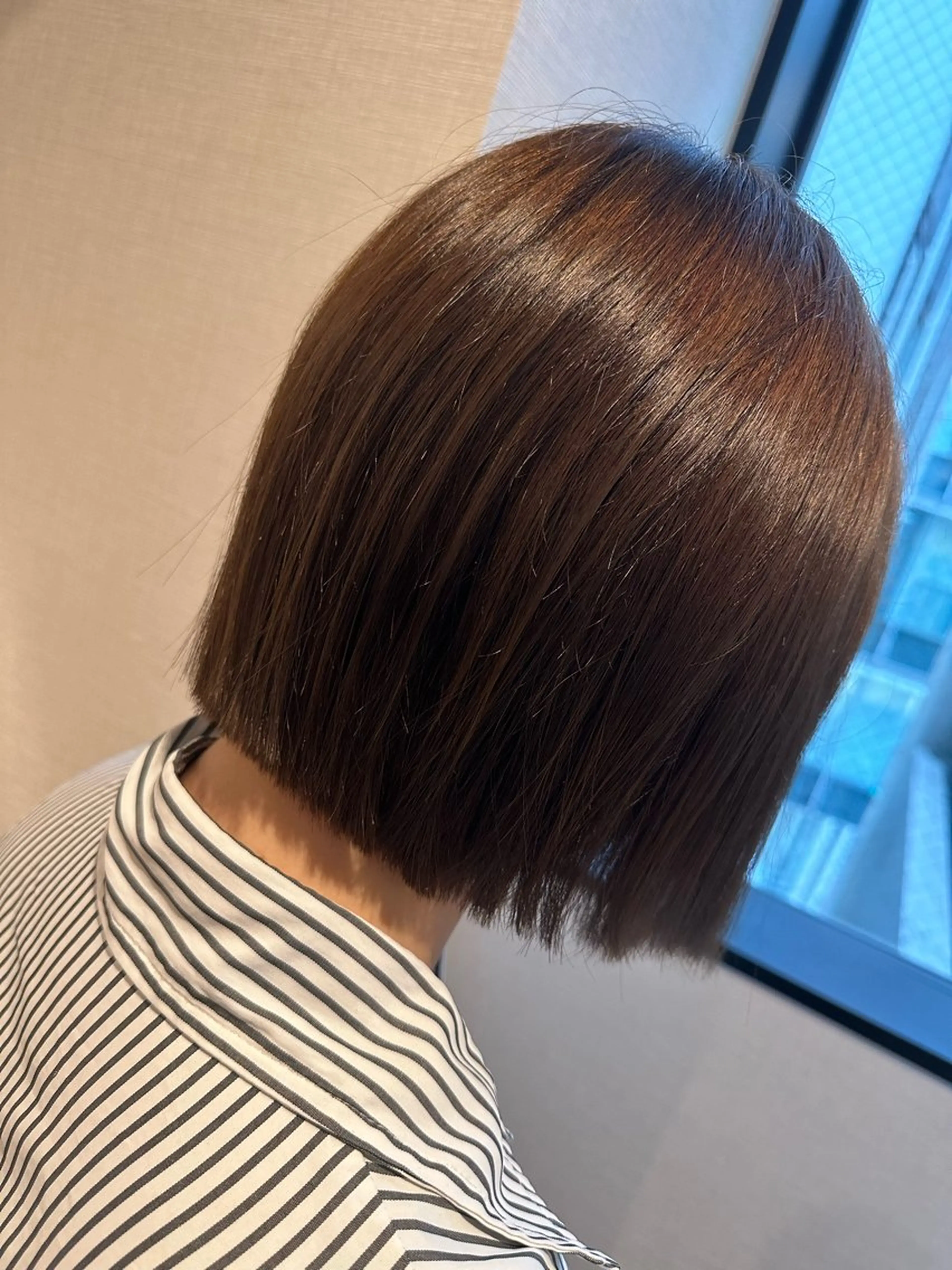 ミディアム カラー ボブ 似合わせカット/ メンズ特化　/遥冬のヘアスタイル