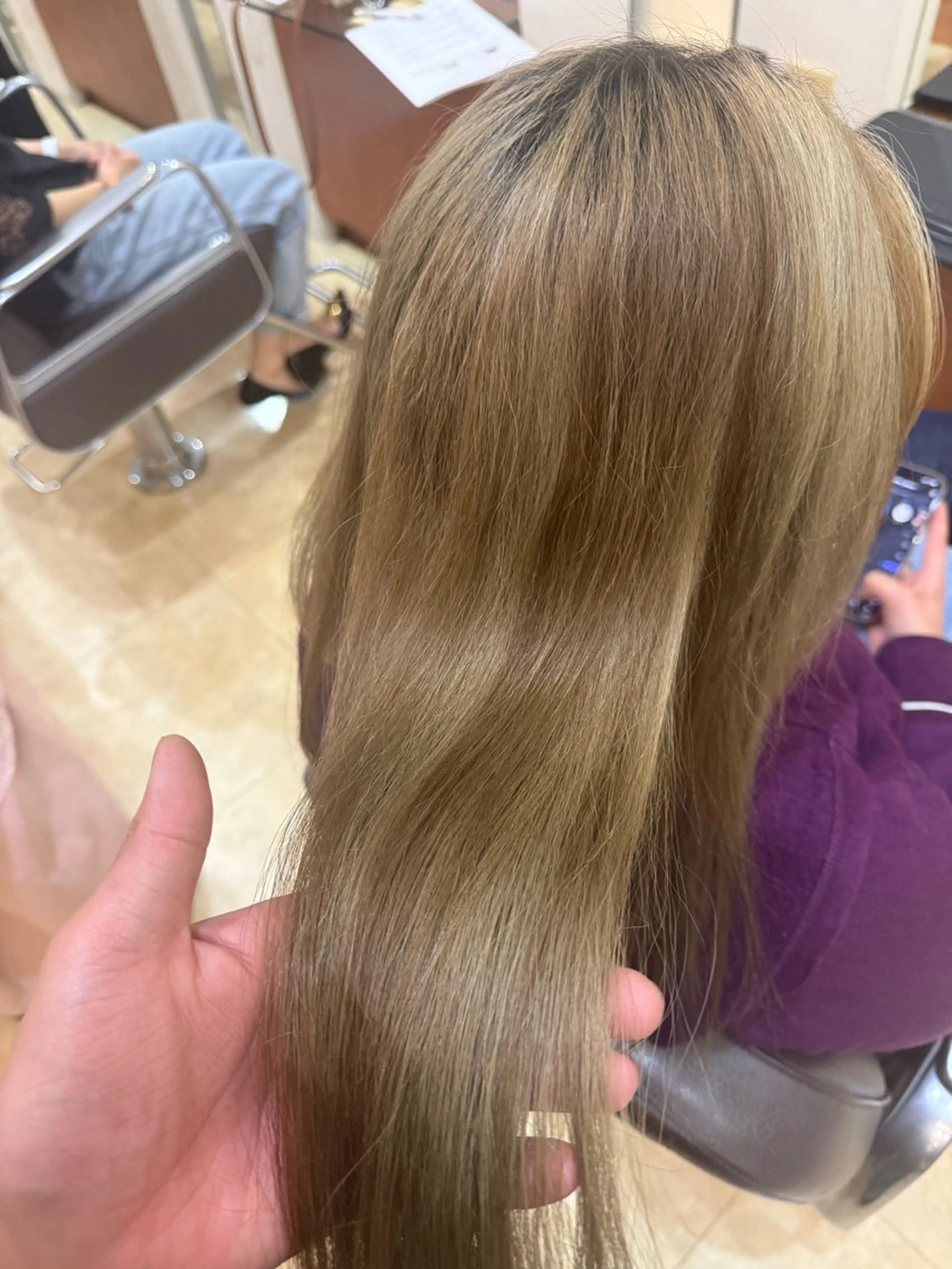 ロング 小栗 柊翔のヘアスタイル