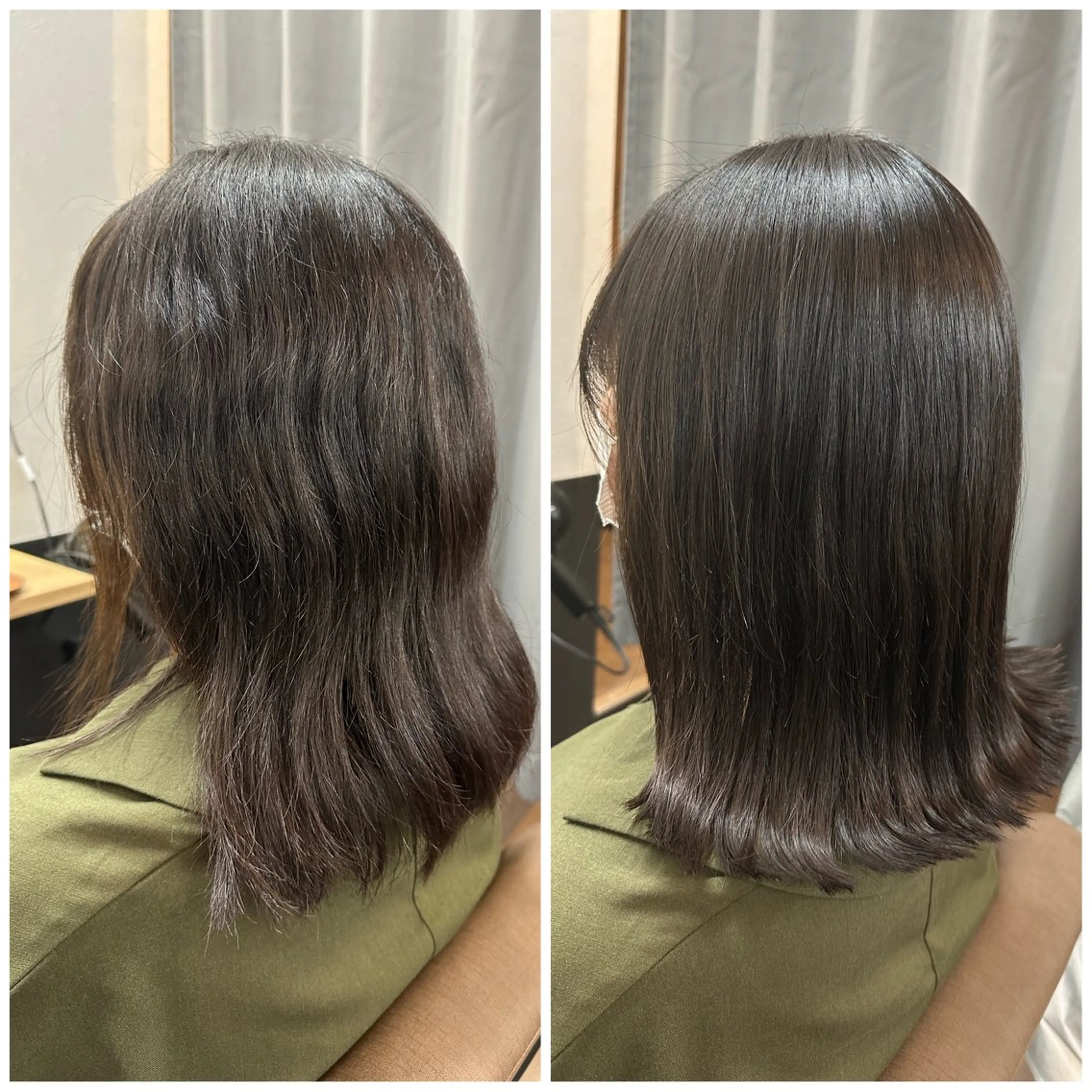 ミディアム 縮毛矯正 カット 縮毛矯正 トリートメント TELAHAIR成田 マネージャー吉野美羽のヘアスタイル