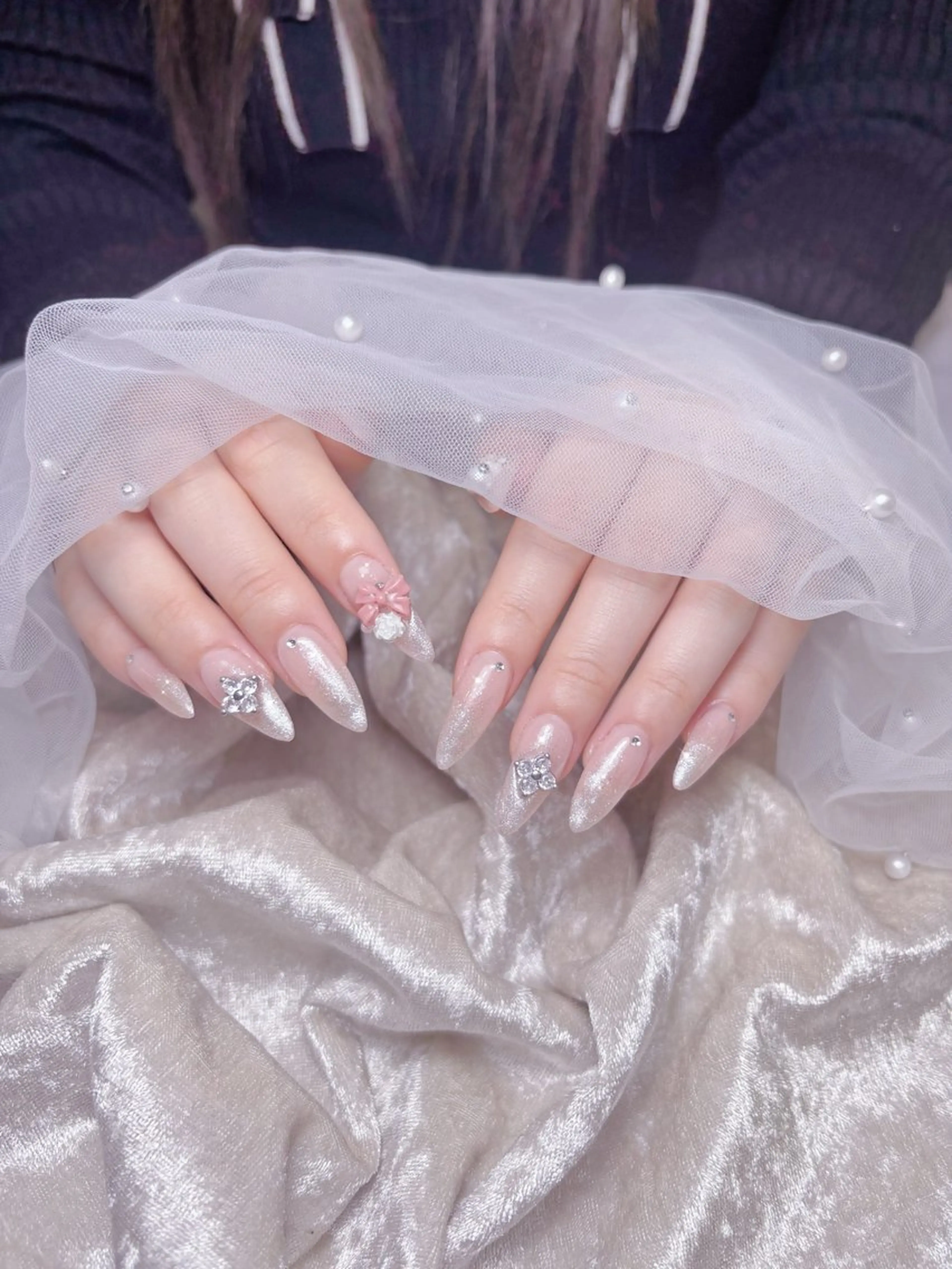 ネイル マグネットネイル ハンドネイル Monart♡ あいりのネイルデザイン