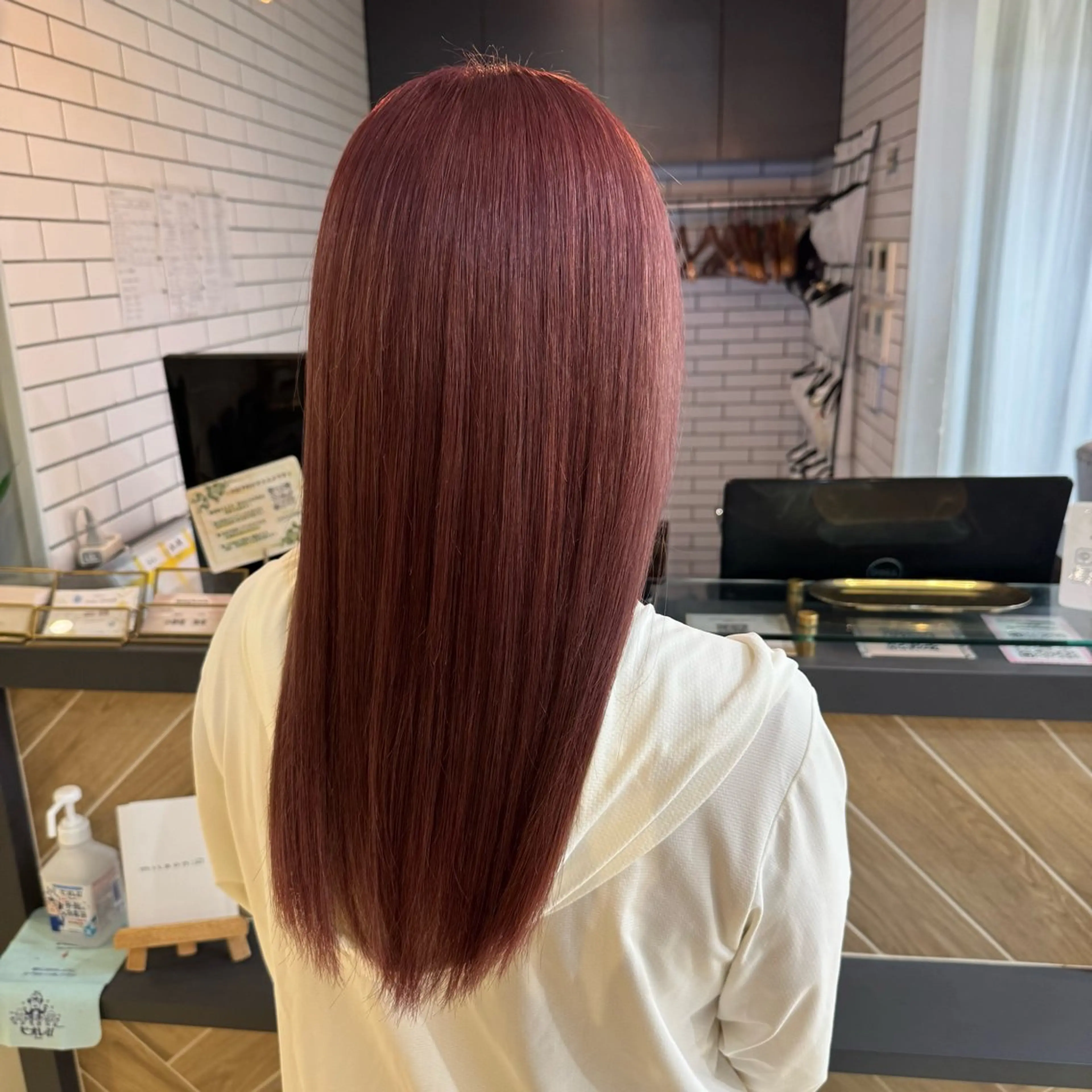 ロング カラー ブリーチ ピンクカラー ヘアカラー トリートメント 🍀ブリーチ/艶カラ ー🍀 コイケのヘアスタイル