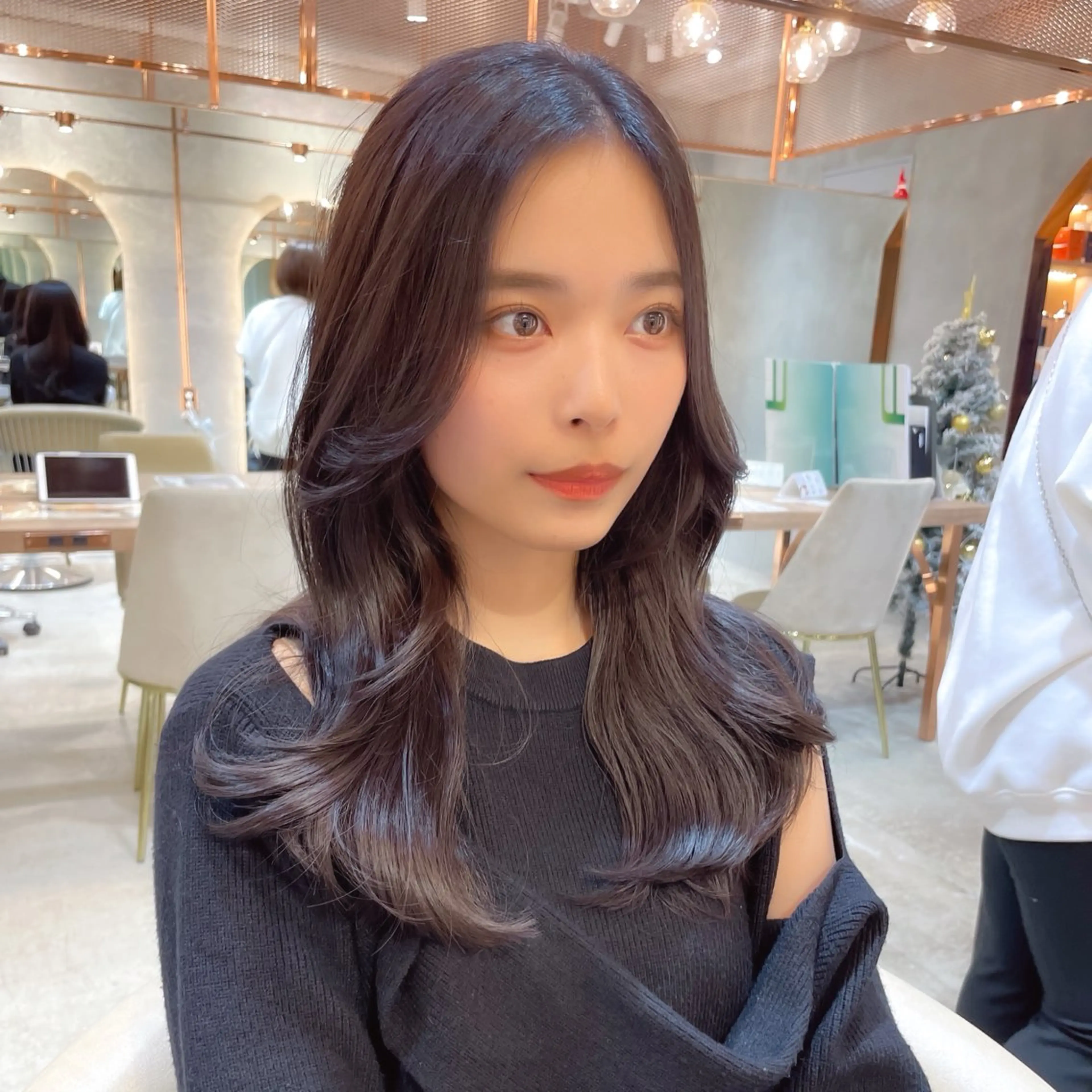 セミロング カラー カット ヘアカラー トリートメント レイヤー/韓国ヘア 縮毛矯正🫧鈴木颯のヘアスタイル