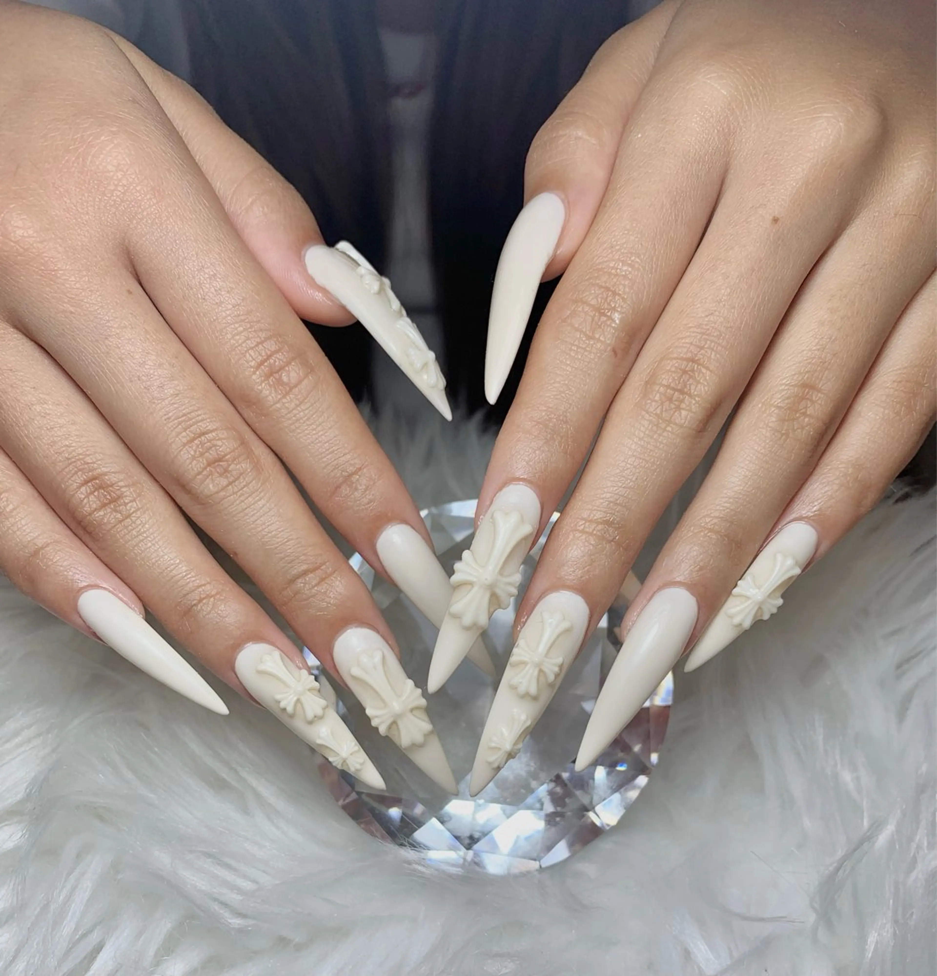 ネイル アートネイル オーロラネイル チークネイル 長さ出し フットネイル ハンドネイル 銀河_ Chan nailsのネイルデザイン