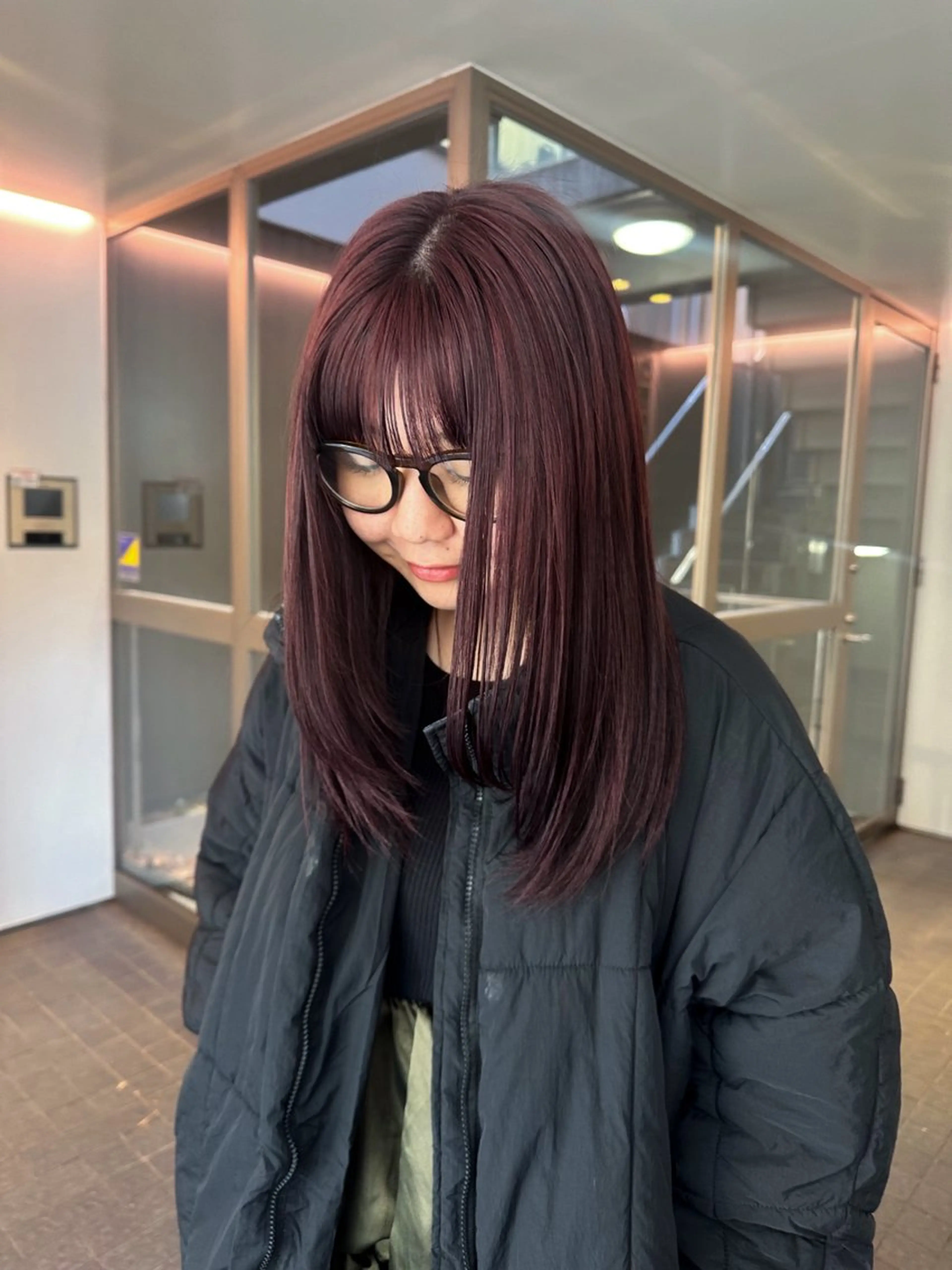 セミロング レイヤーカット ヘアカラー ヘッドスパ ボブ/似合わせ レイヤーcocomoのヘアスタイル