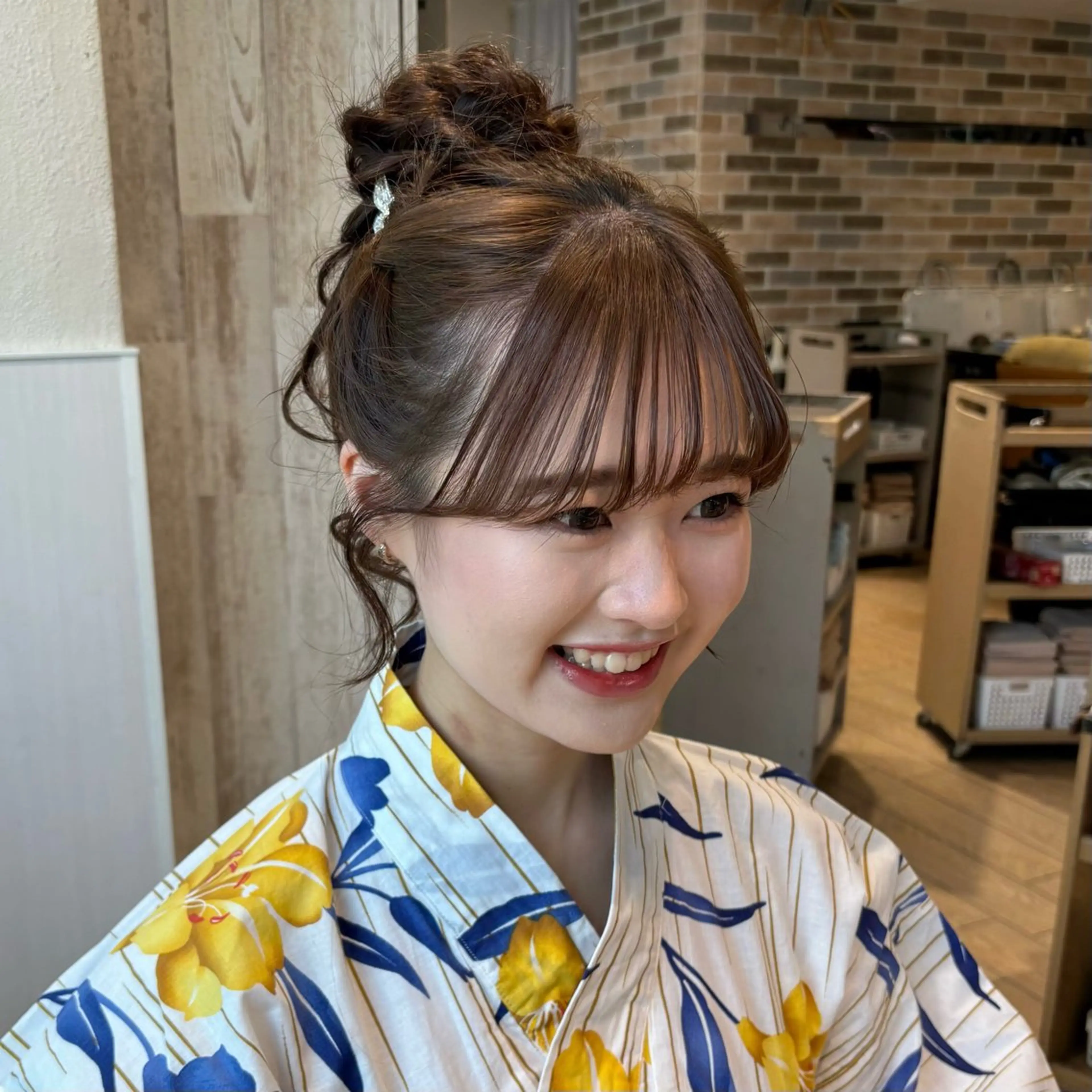 ロング 浴衣 カットモデル募集‎ / 角本 藍のヘアスタイル