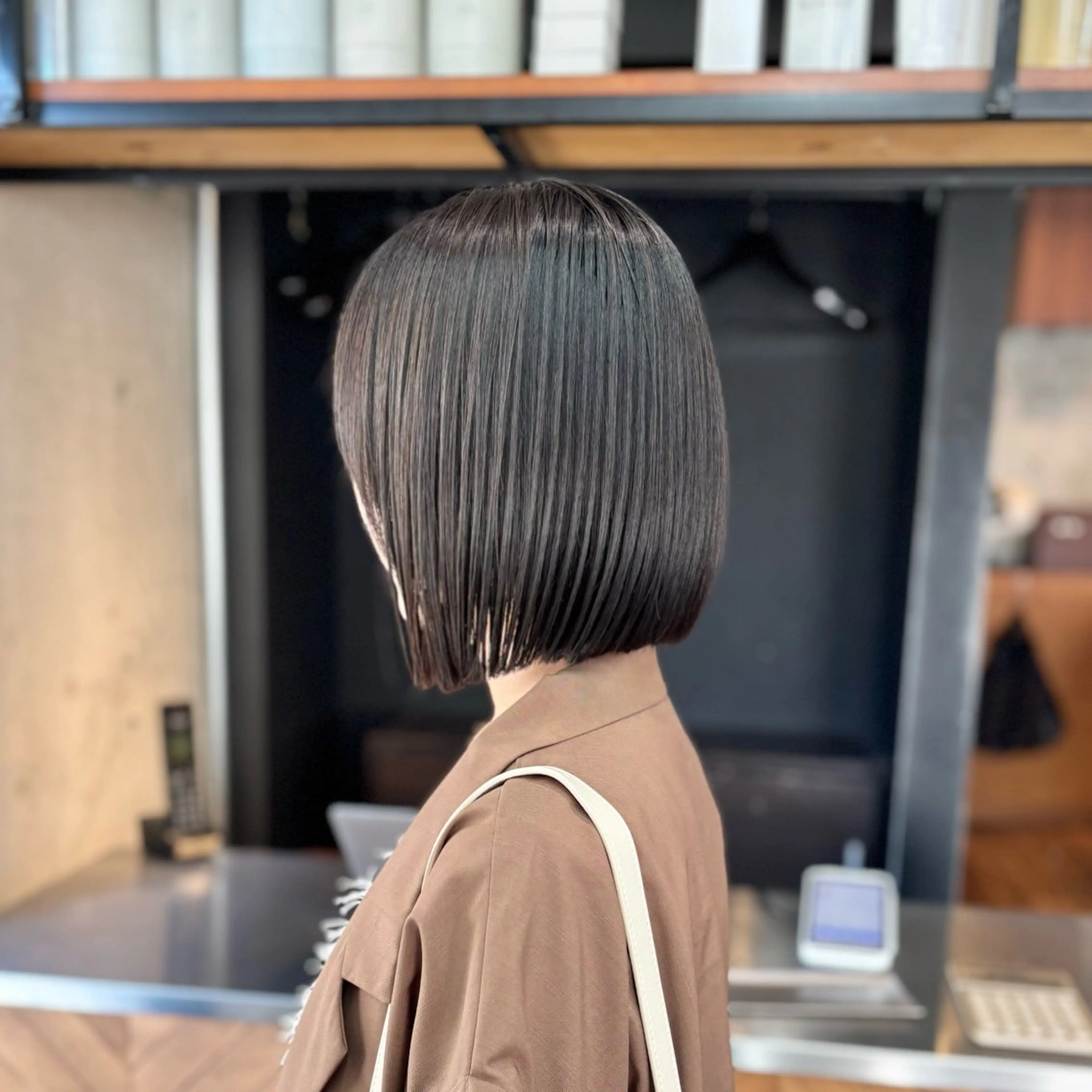 ショート パーマ 縮毛矯正 カット 縮毛矯正 トリートメント ショートボブ髪質改善 縮毛矯正のプロ山道潤のヘアスタイル