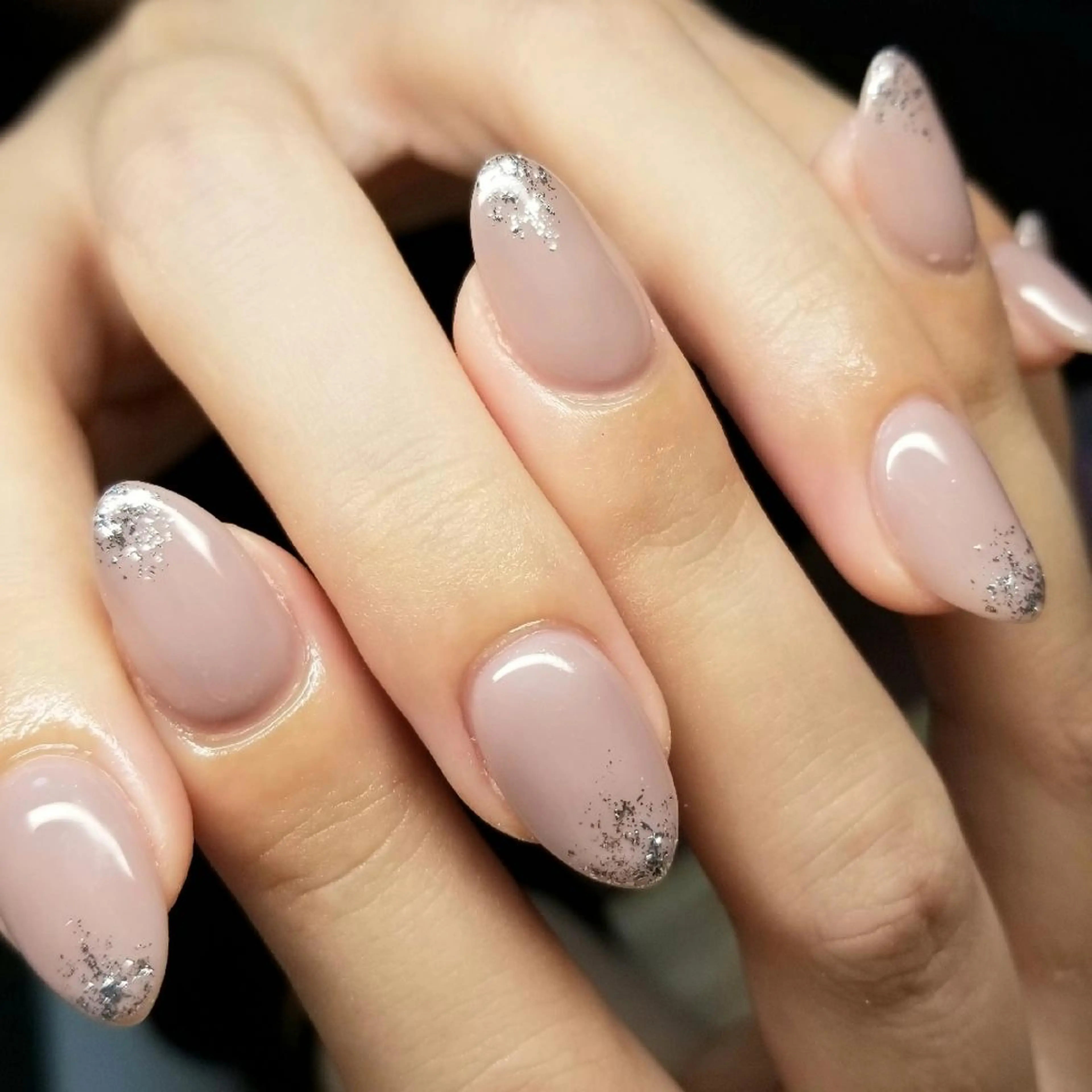 ネイル ラメ(グリッター) オフィスネイル ハンドネイル L'instant  Nail Artzのネイルデザイン