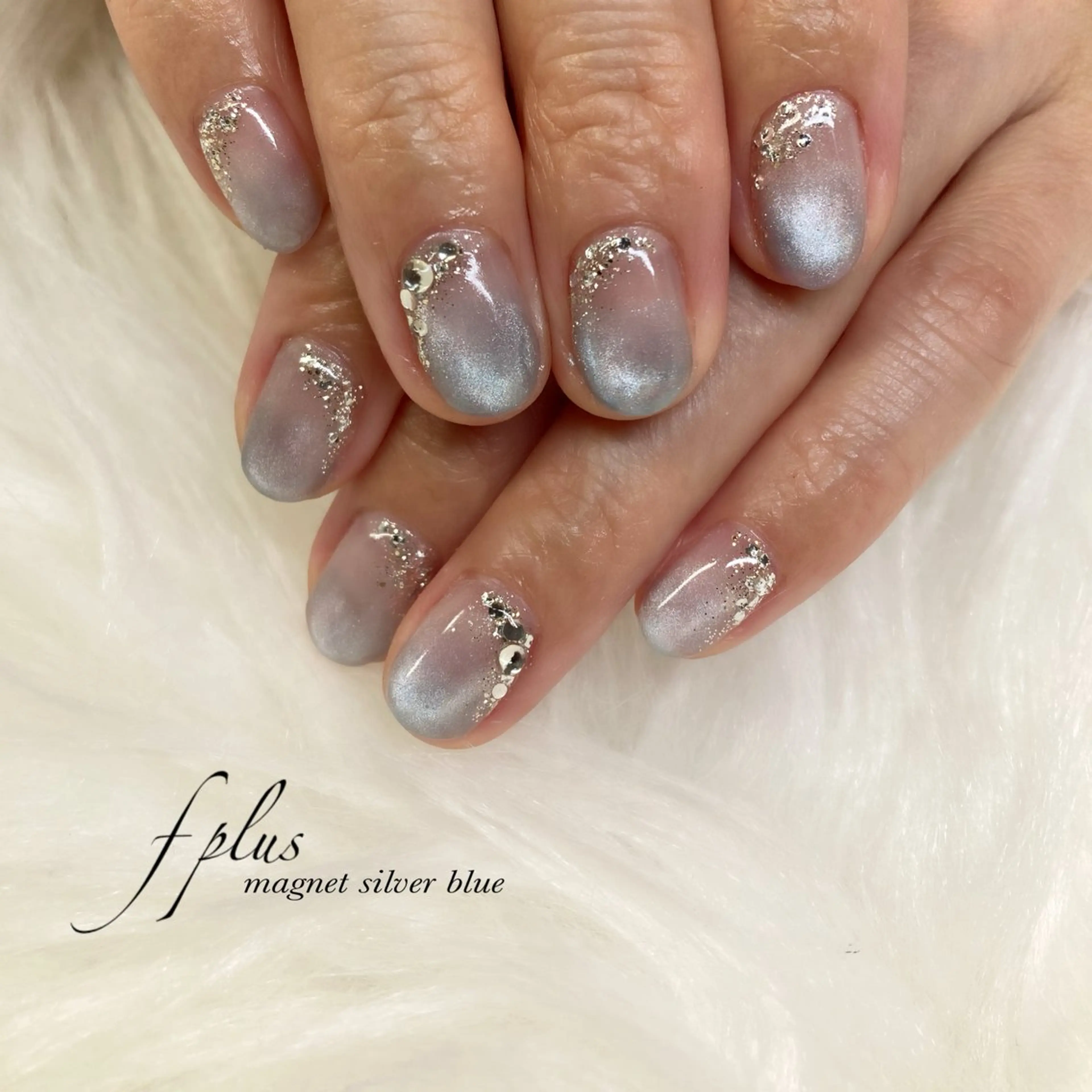 ネイル グラデーション マグネットネイル ハンドネイル kanako nail🌷のネイルデザイン