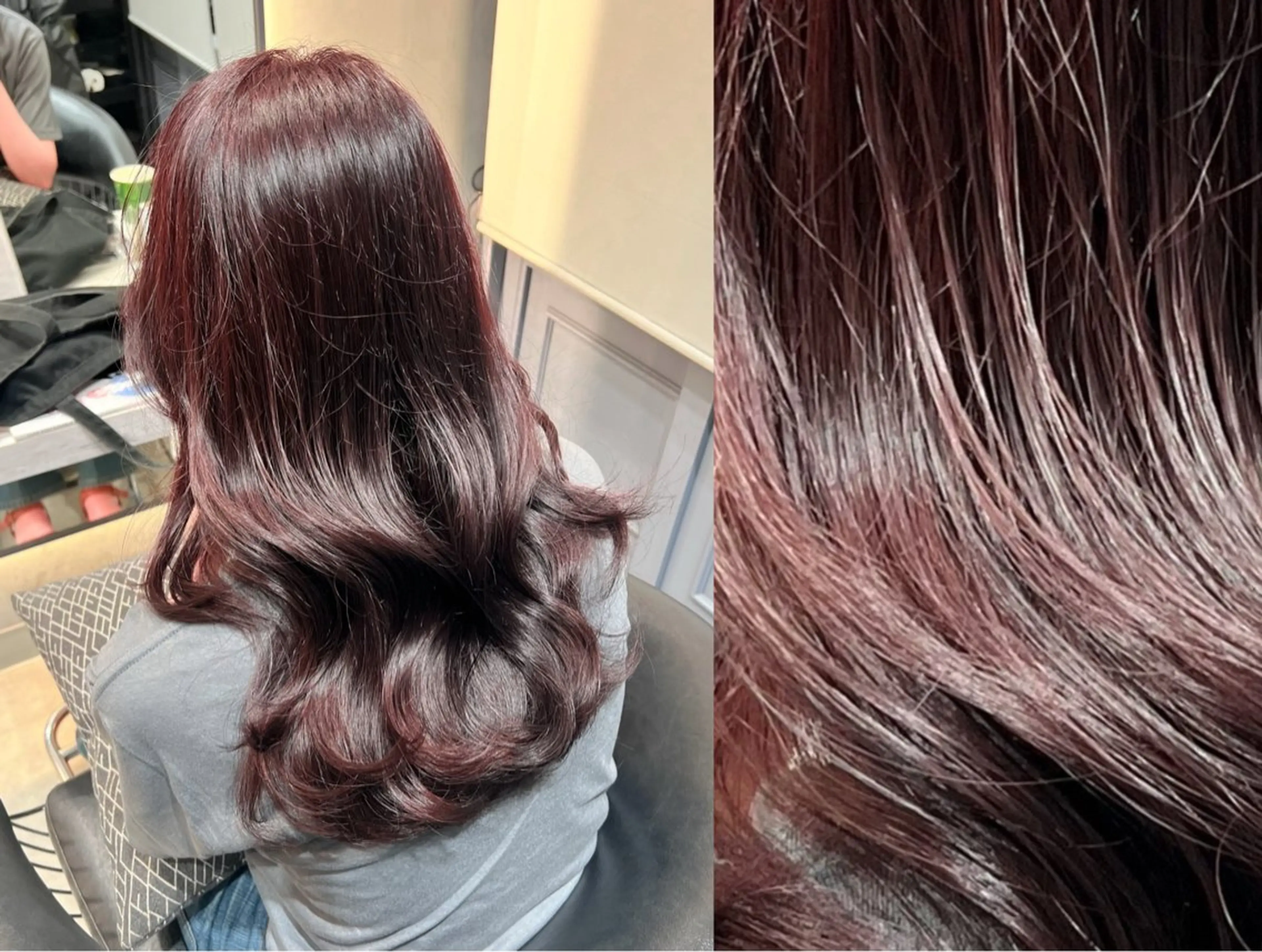 セミロング 韓国レイヤーカット/ 縮毛矯正/羽田航のヘアスタイル