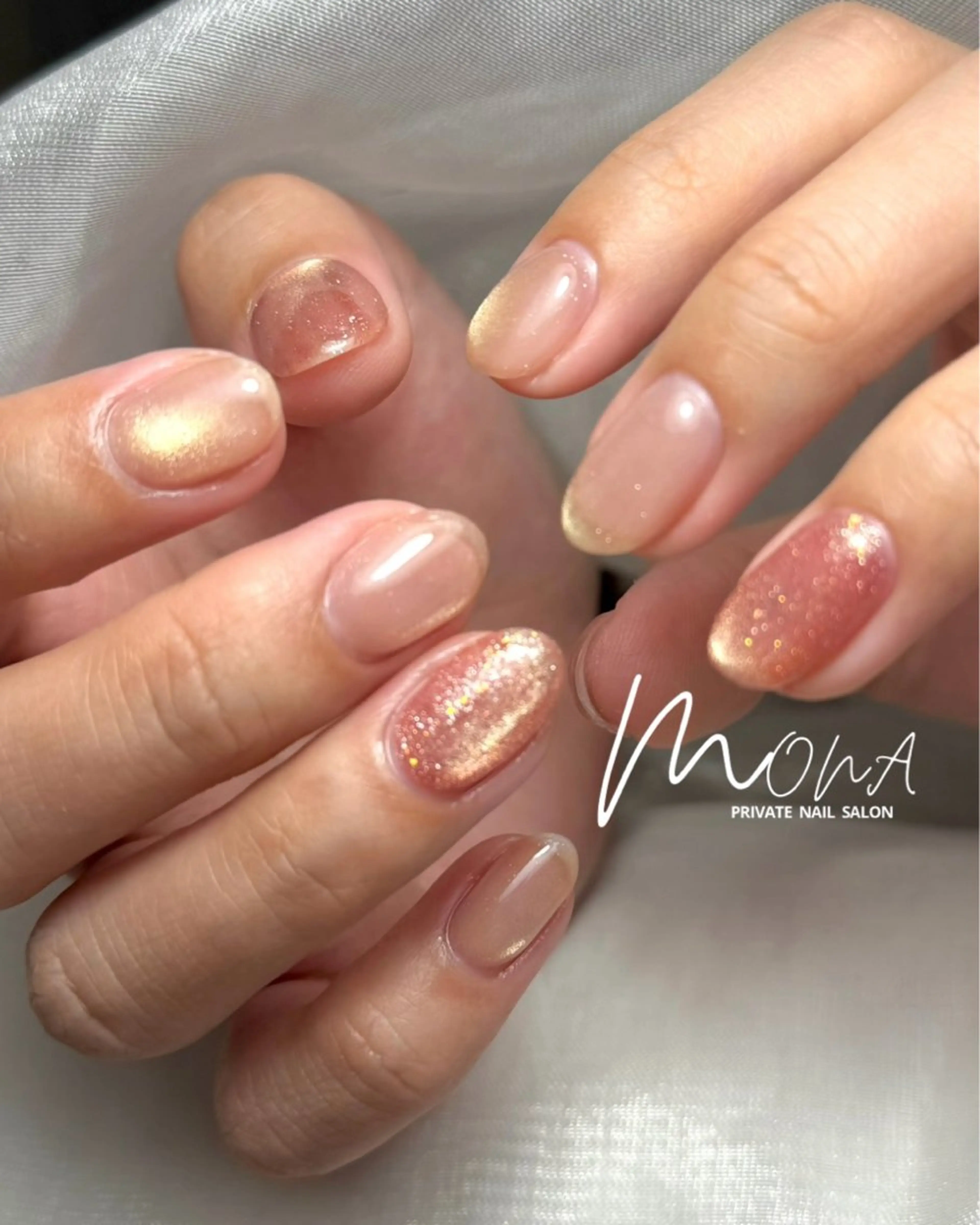ネイル マグネットネイル ハンドネイル Nailsalon MONA.のネイルデザイン