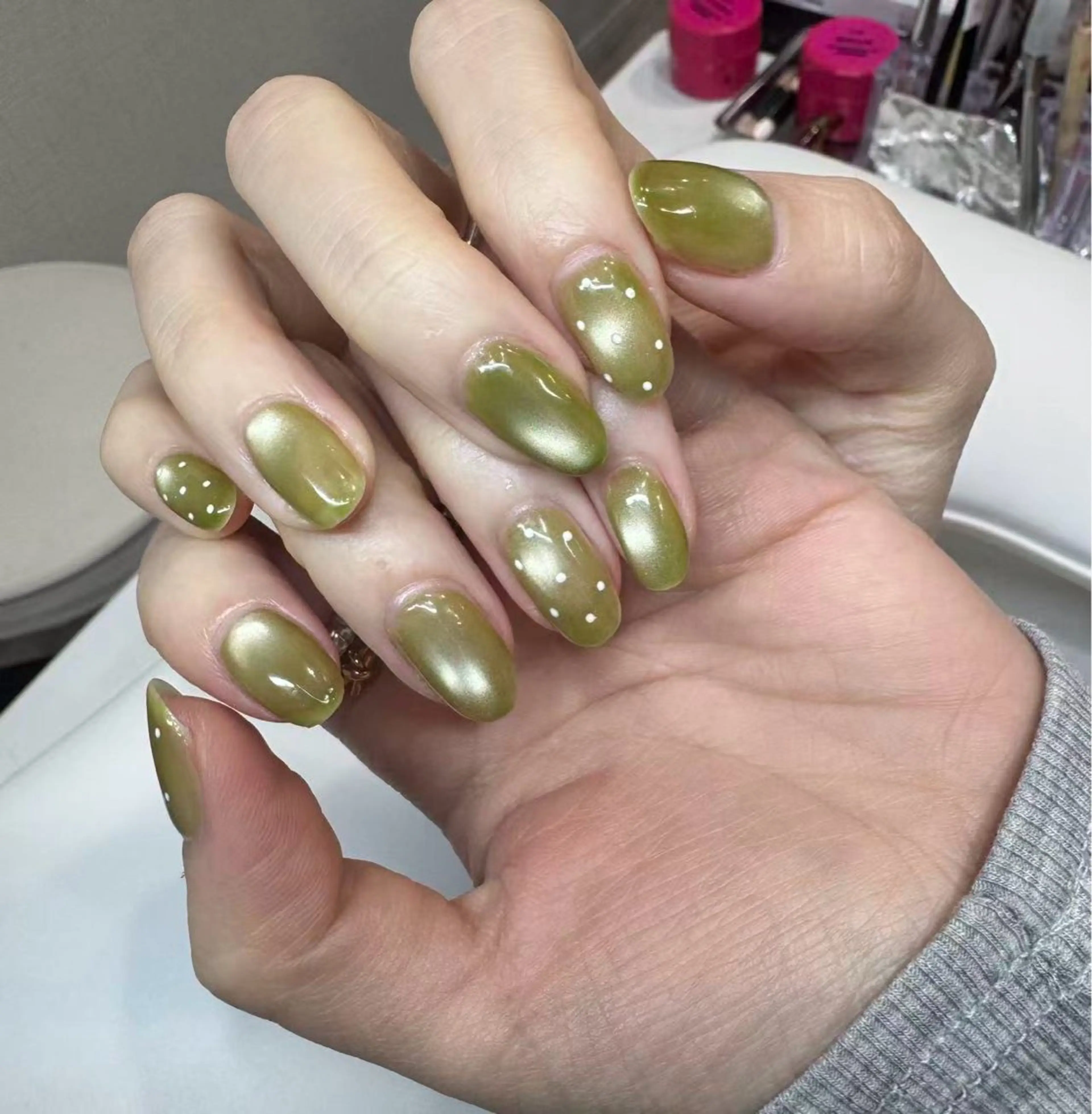 ネイル マグネットネイル 瞳 ですのネイルデザイン