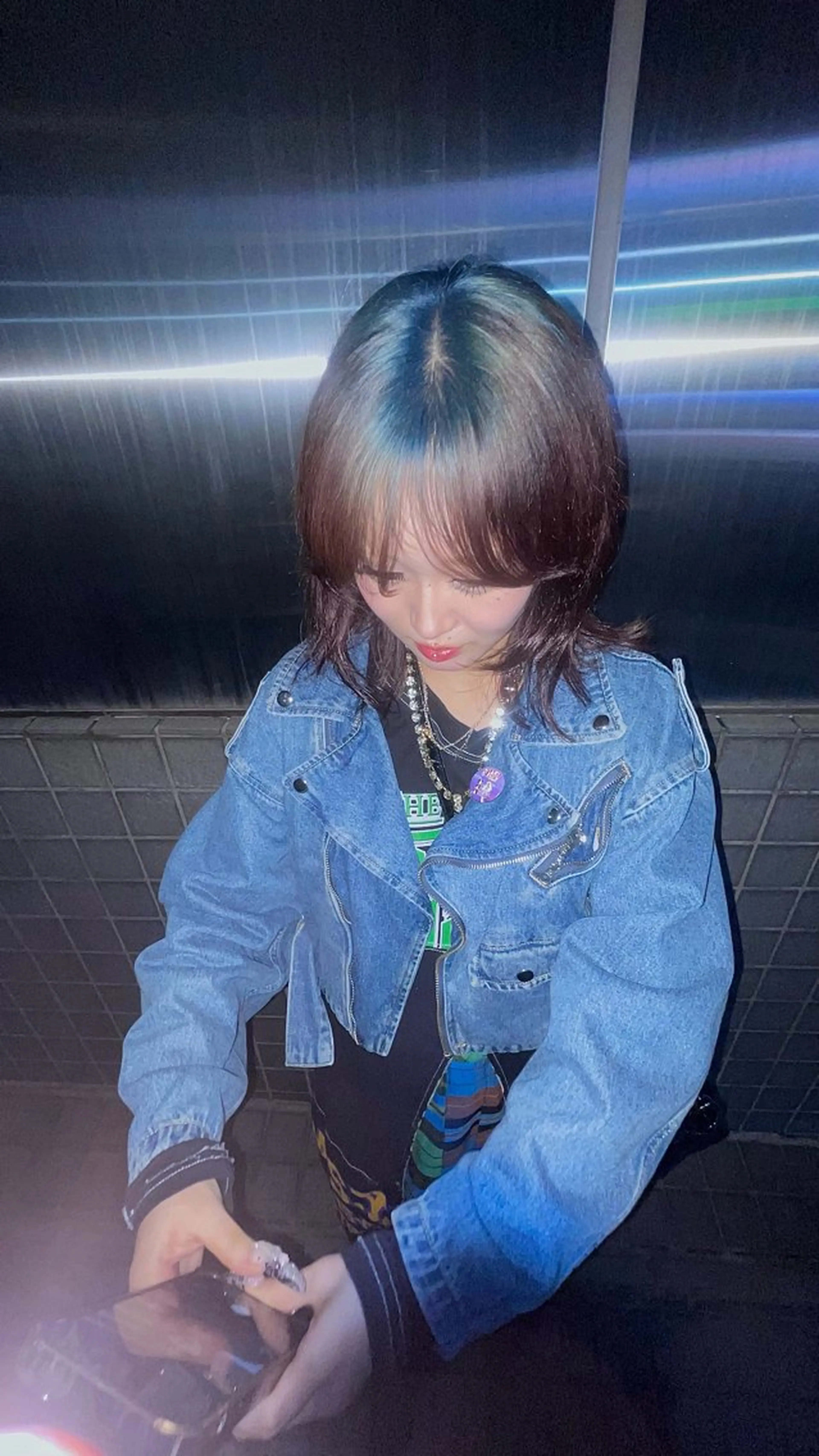 ミディアム カラー 北山 夢菜のヘアスタイル