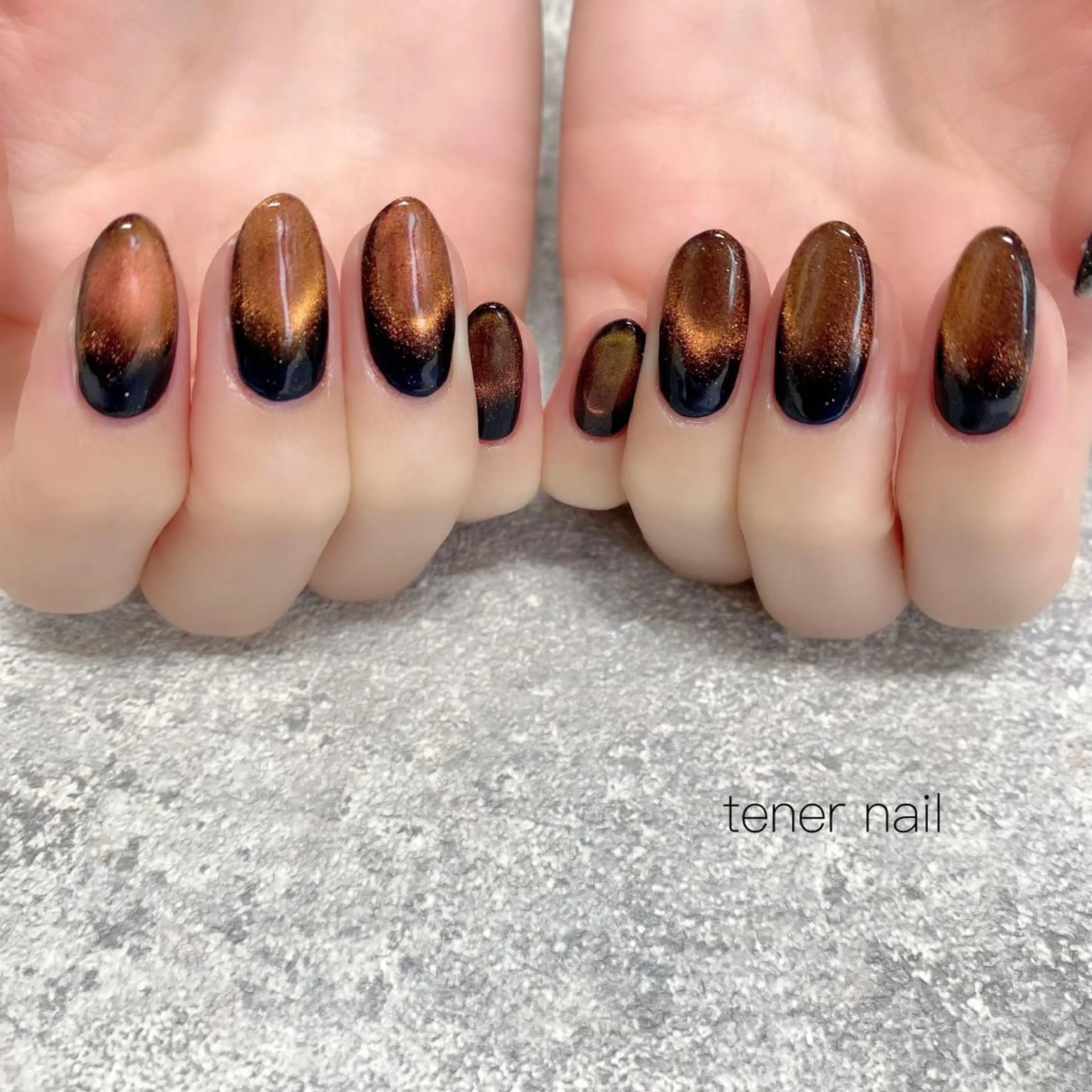 ネイル マグネットネイル ネイビー テネルネイル tener nailのネイルデザイン