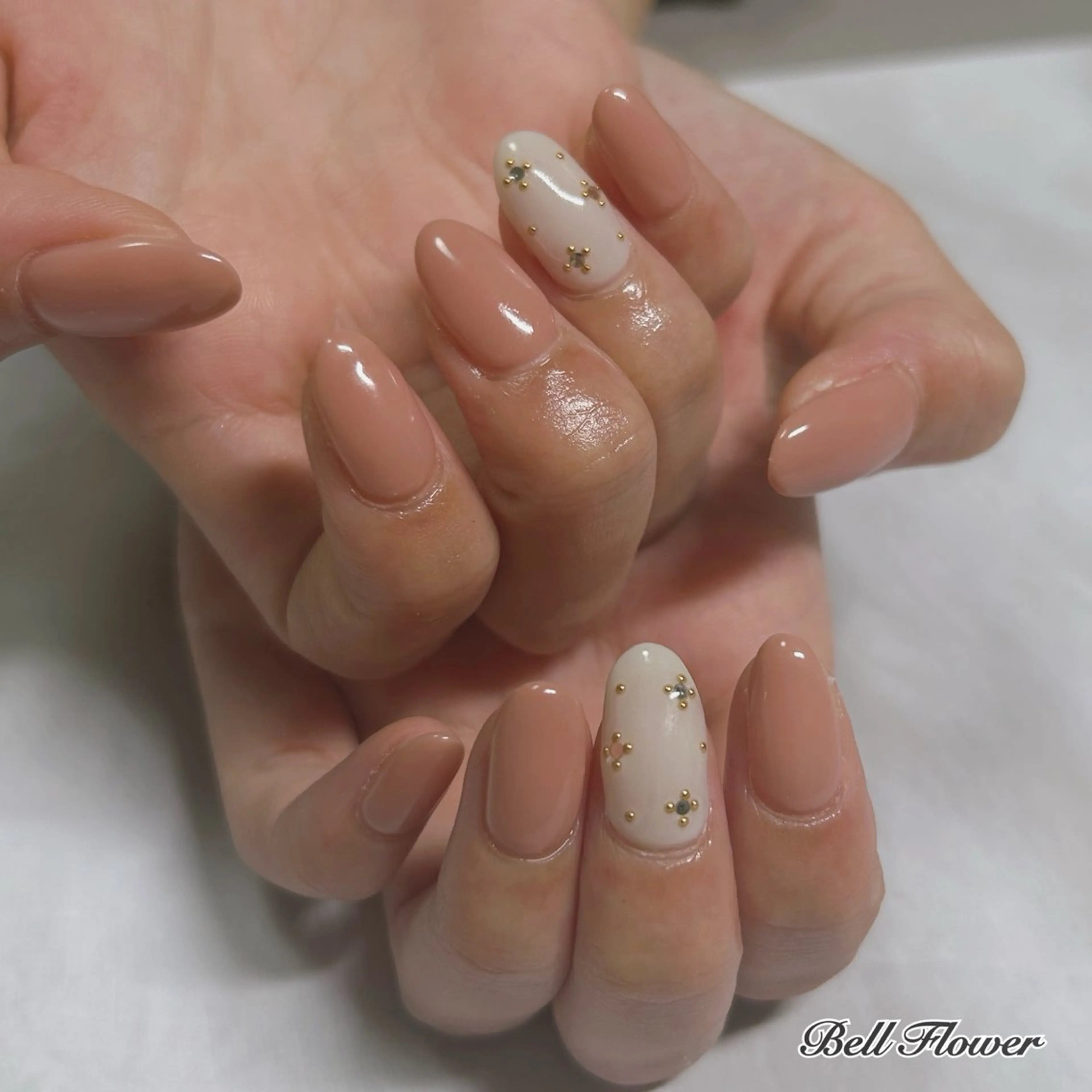 ネイル ハンドネイル Bell Flowerのネイルデザイン