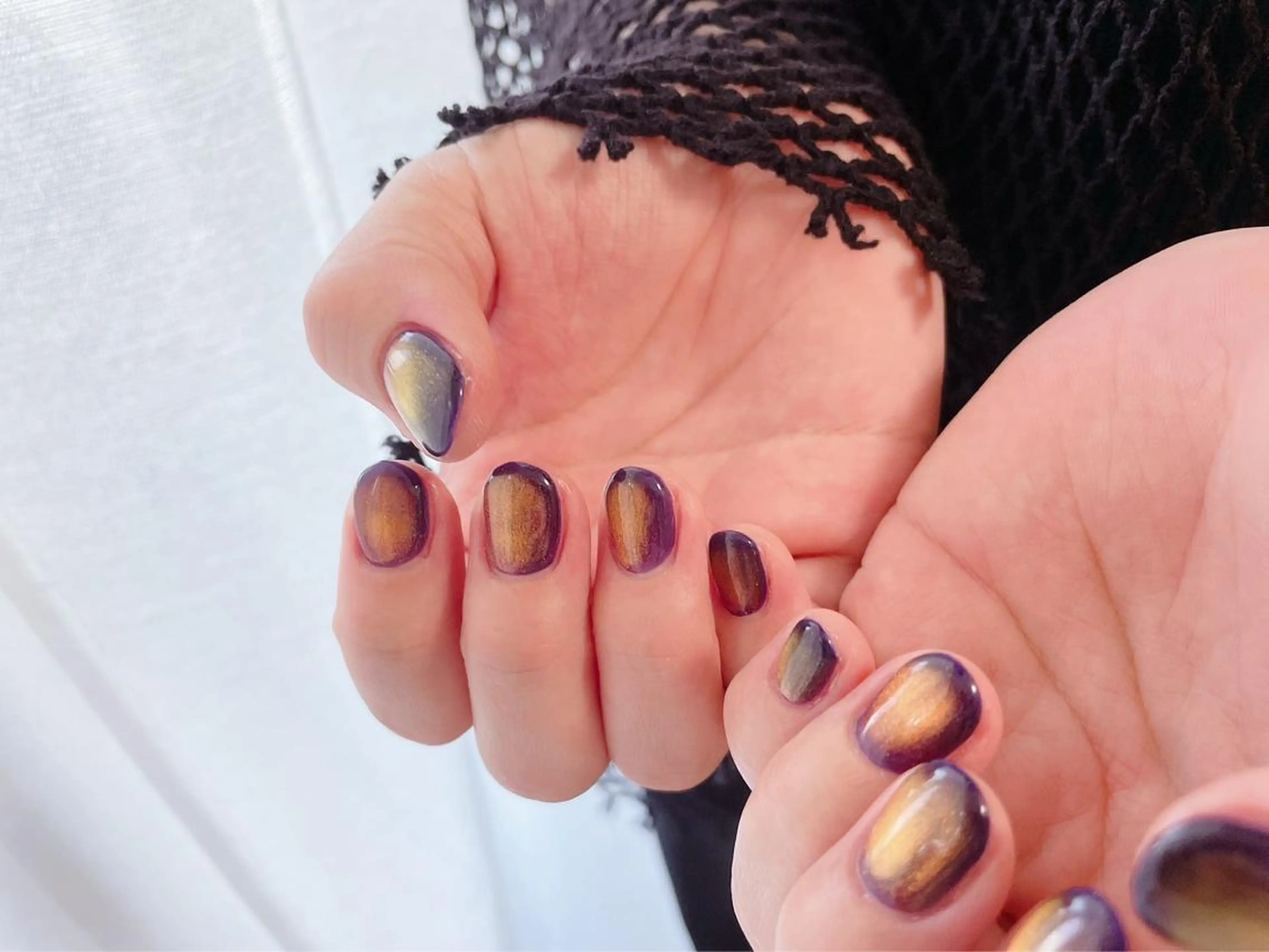 ネイル フットネイル ジェルネイル マグネットネイル メンズネイル ネイビー kiki nail たまプラーザのネイルデザイン
