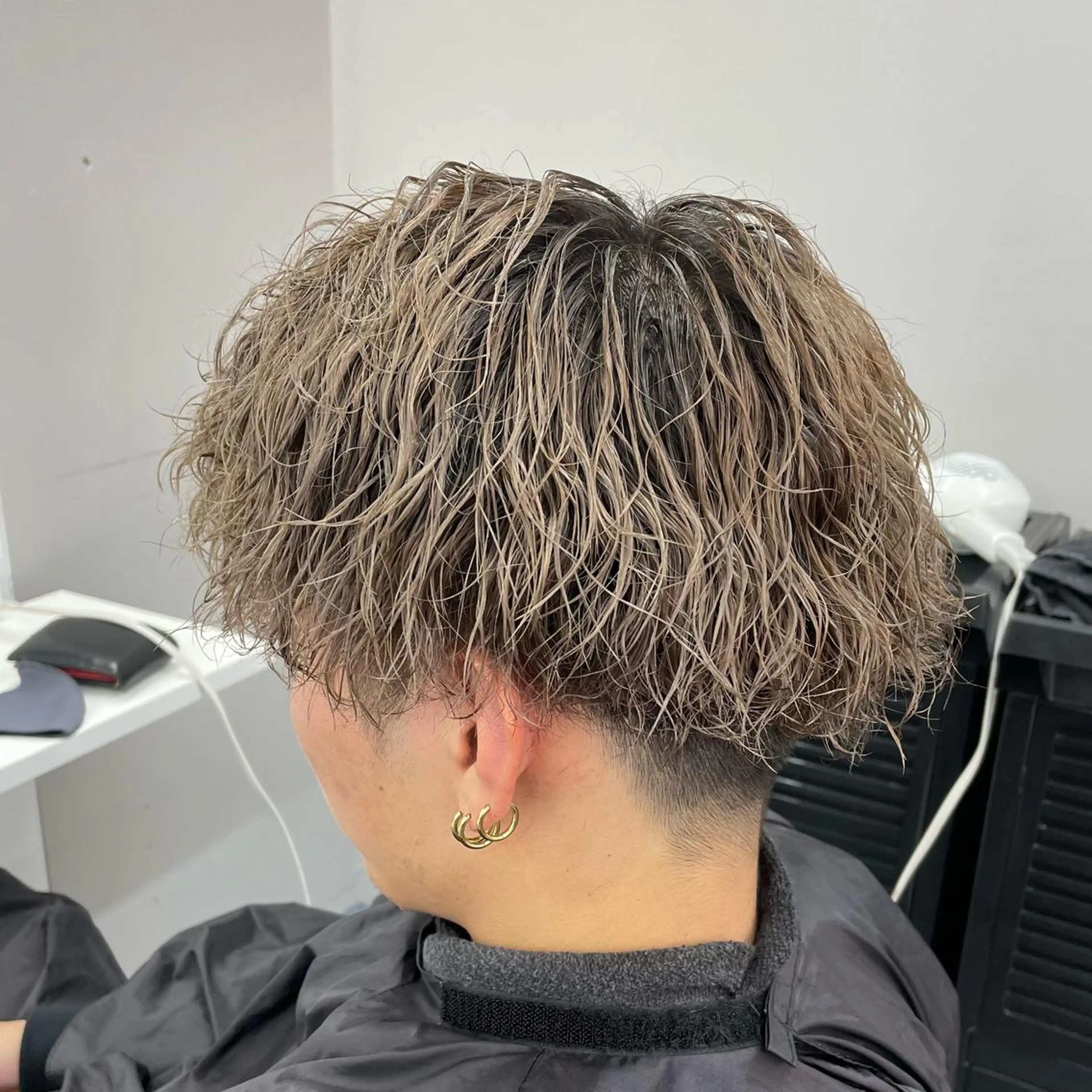 パーマ メンズ メンズブリーチ メンズパーマ カット パーマ メンズ特化/パーマ/ ブリーチ/福島 千颯のヘアスタイル