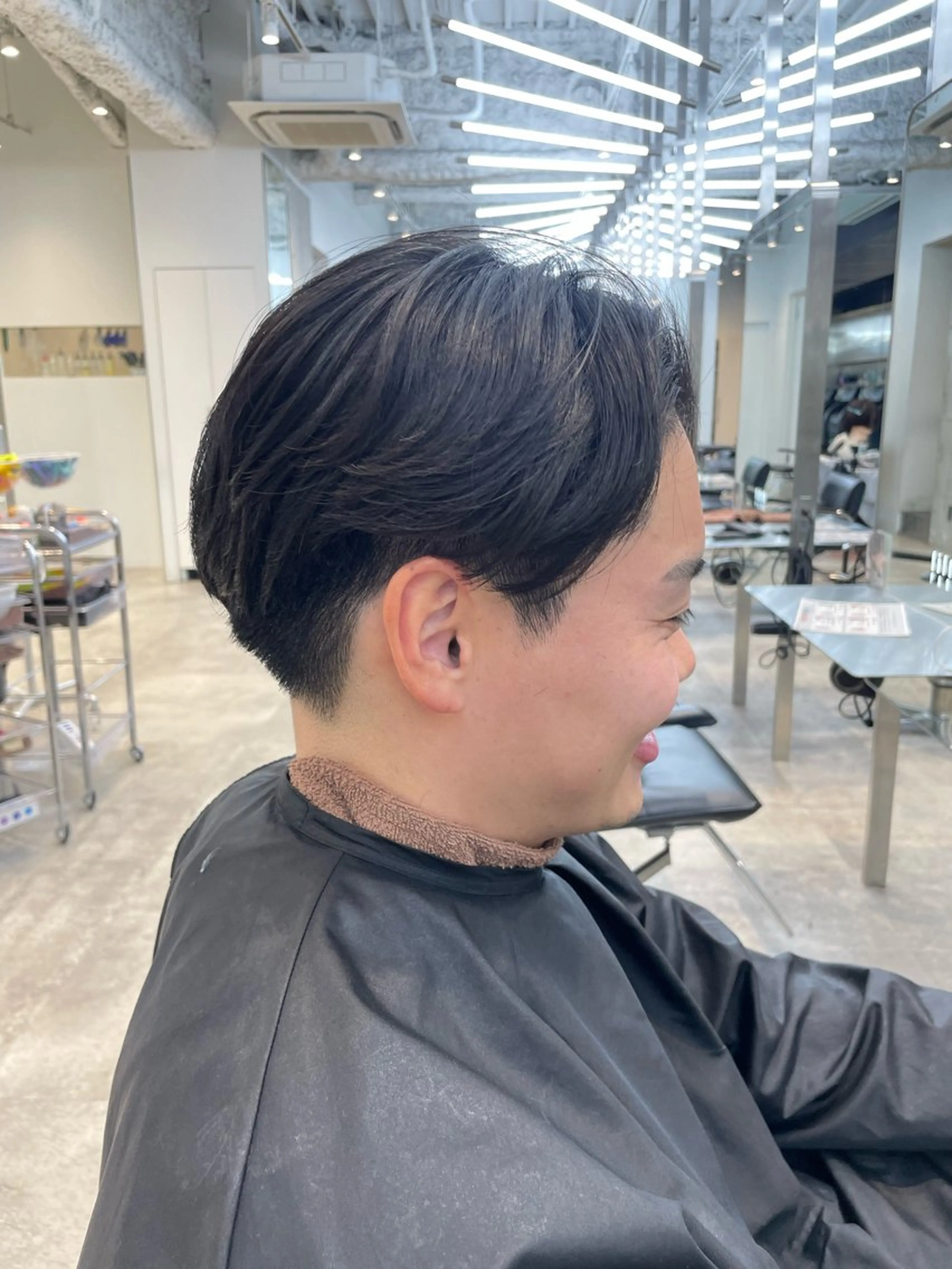 ショート パーマ メンズ 縮毛矯正 カット 縮毛矯正 神山 哲のヘアスタイル