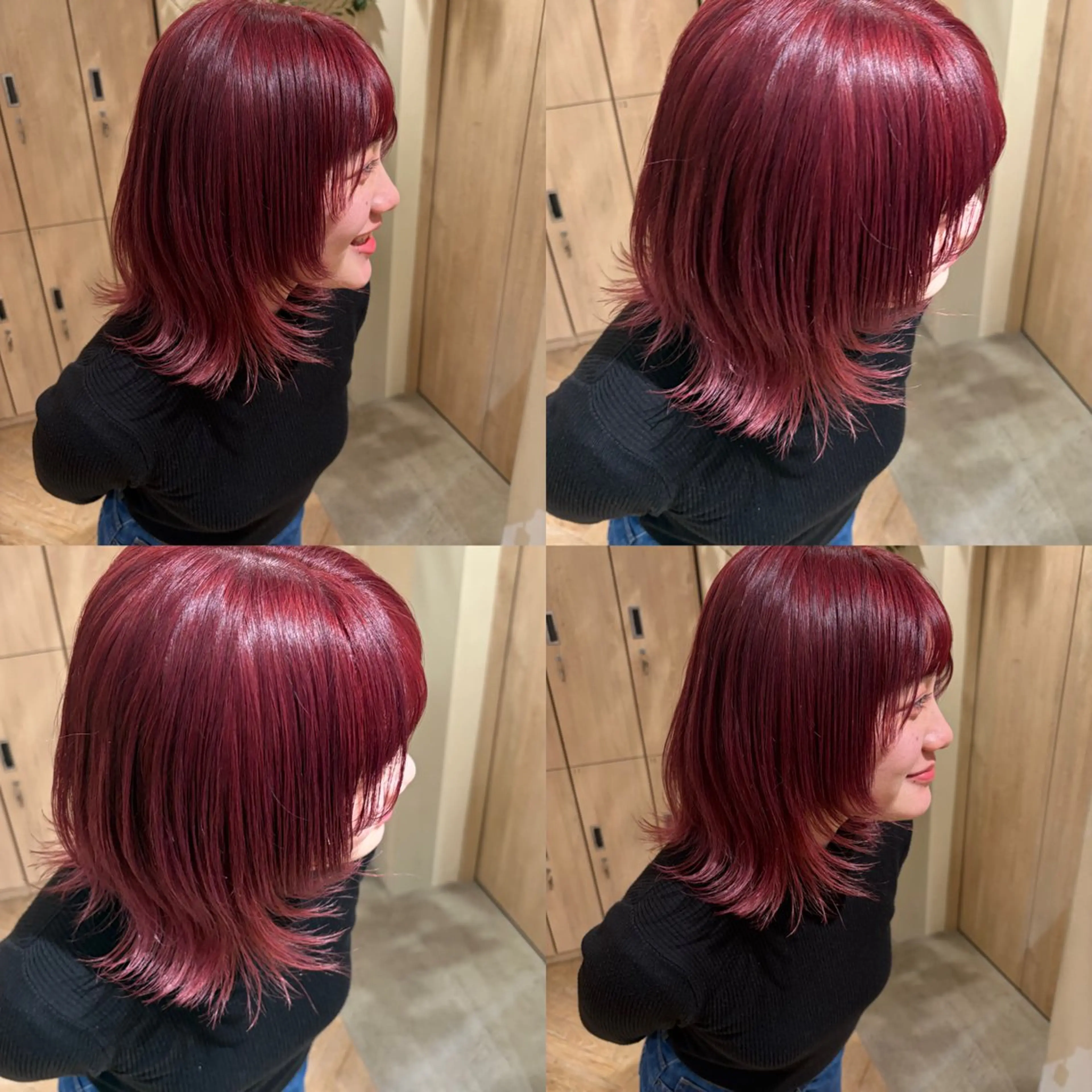 カラー ボブ／カラー／ ナガヌマサクラ🍒のヘアスタイル