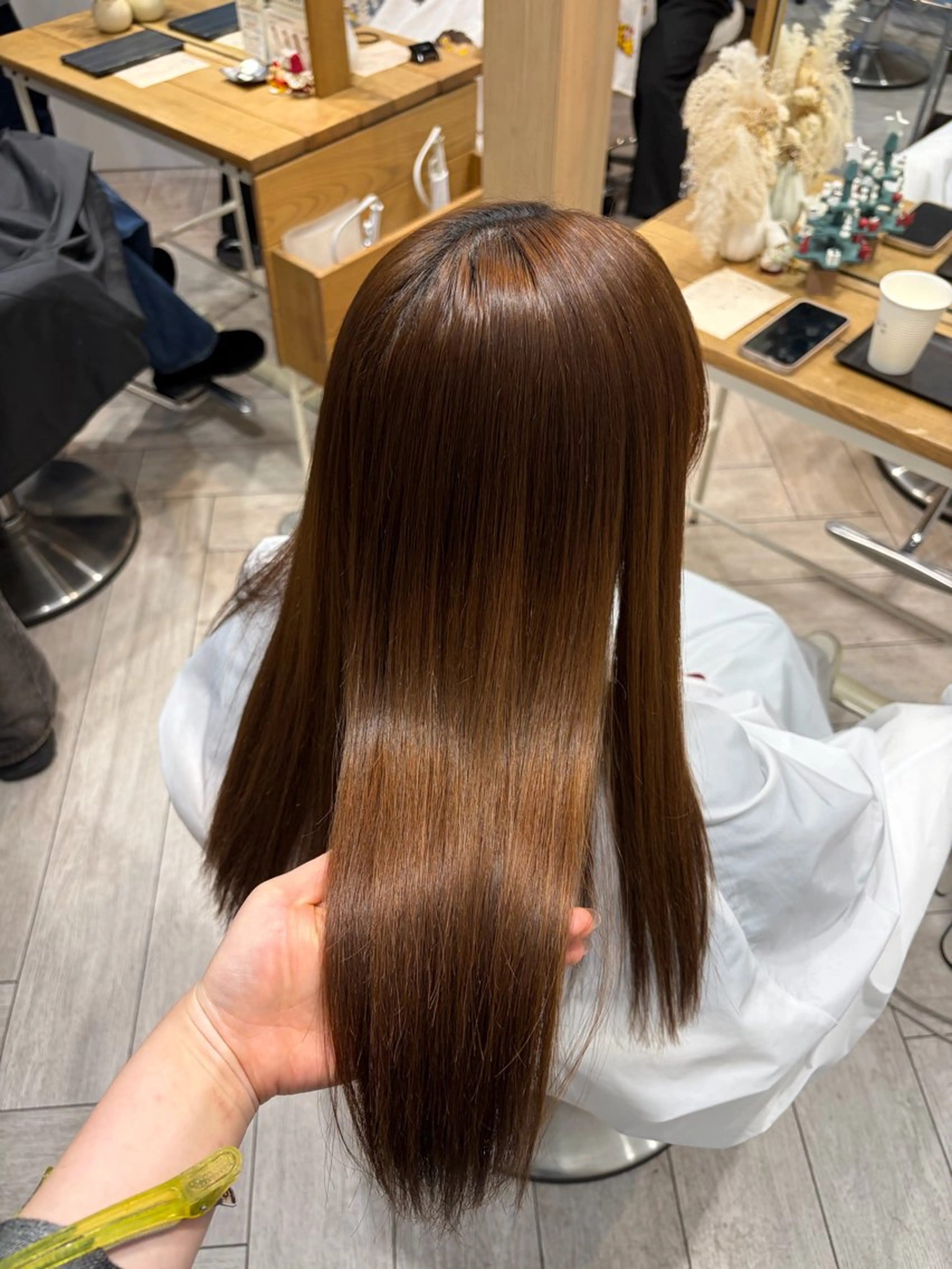 ロング 縮毛矯正 蓮池 愛海のヘアスタイル