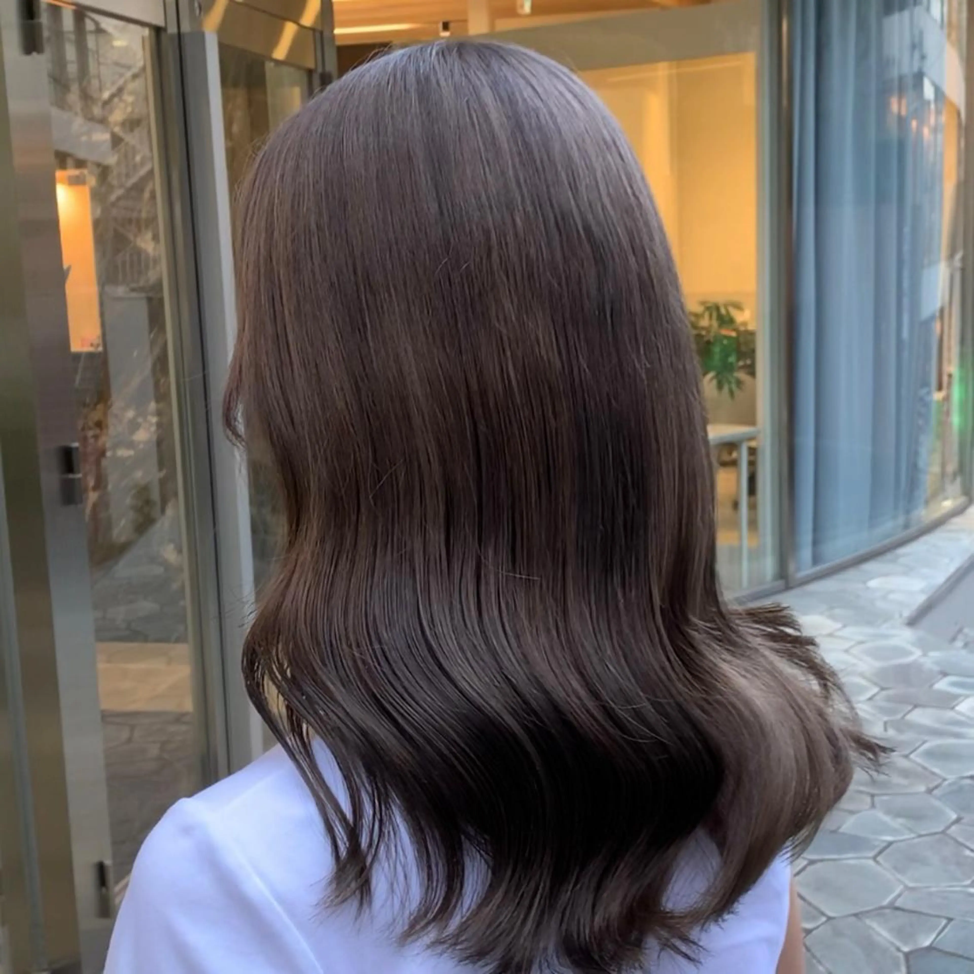 ミディアム カラー カット ヘアカラー トリートメント れい🫧 ハイトーン特化のヘアスタイル