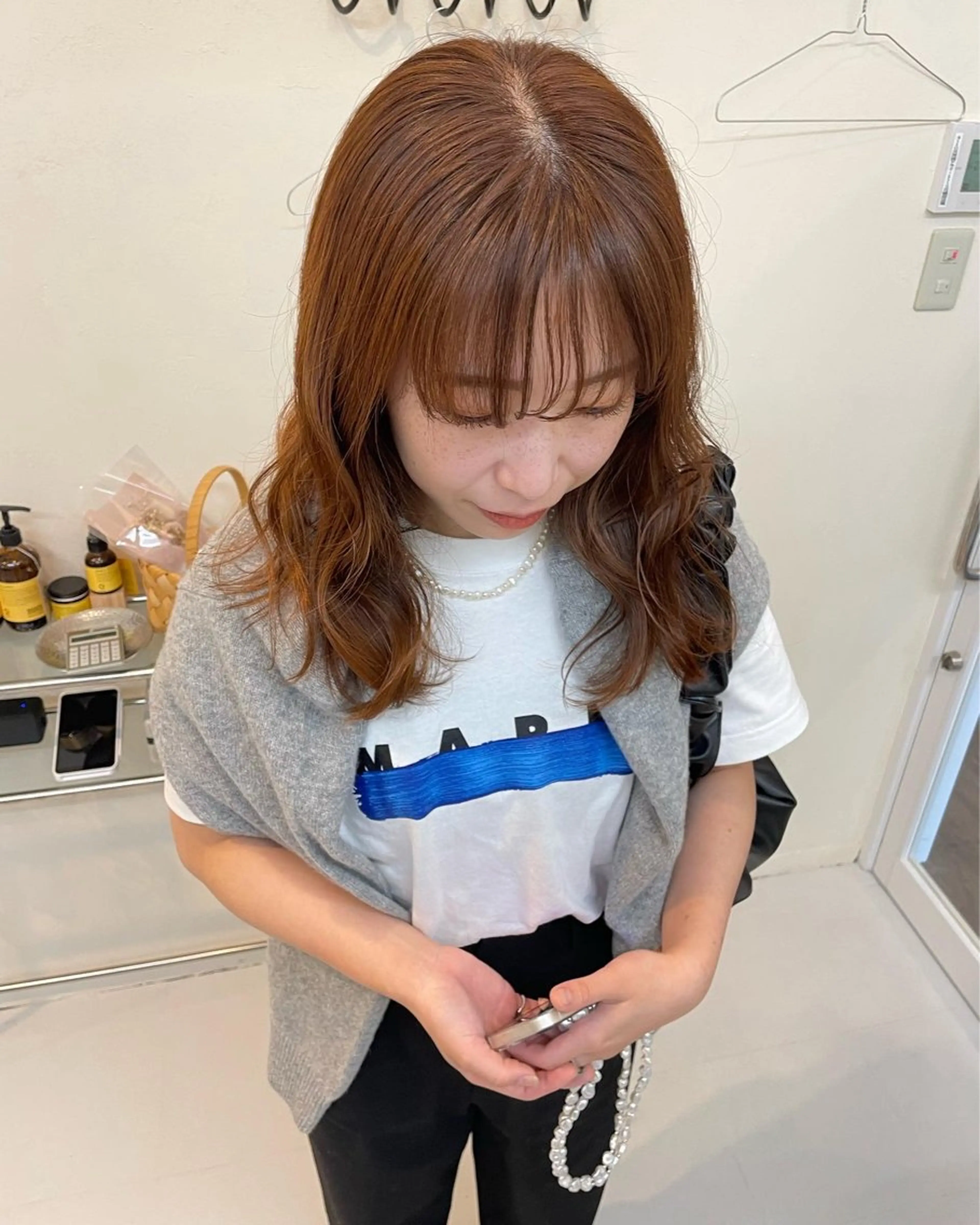 ミディアム カラー カット ヘアカラー ウルフ/ボブ/レイヤ ーカット◎ricoのヘアスタイル