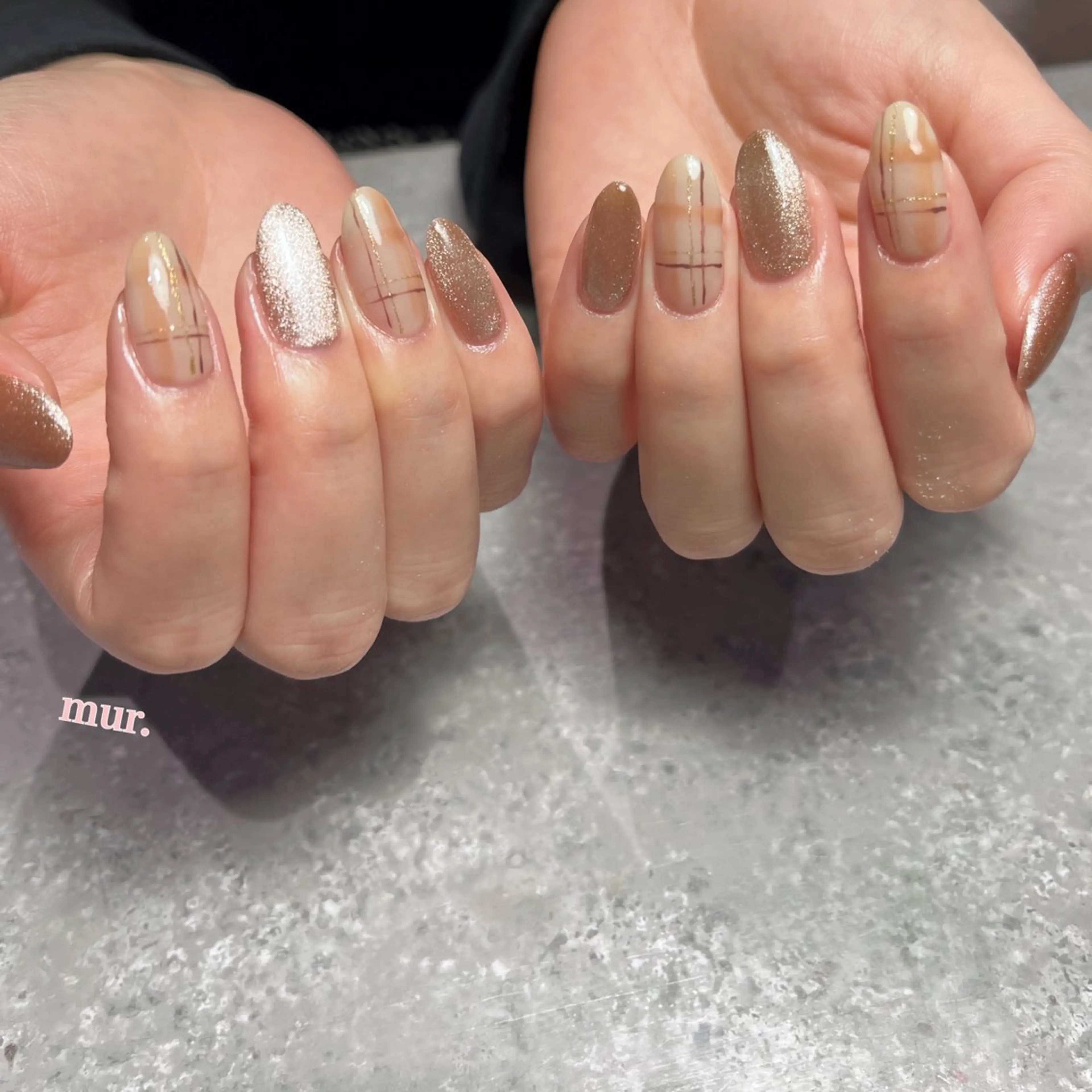 ネイル マグネットネイル ハンドネイル nailsalon mur.のネイルデザイン