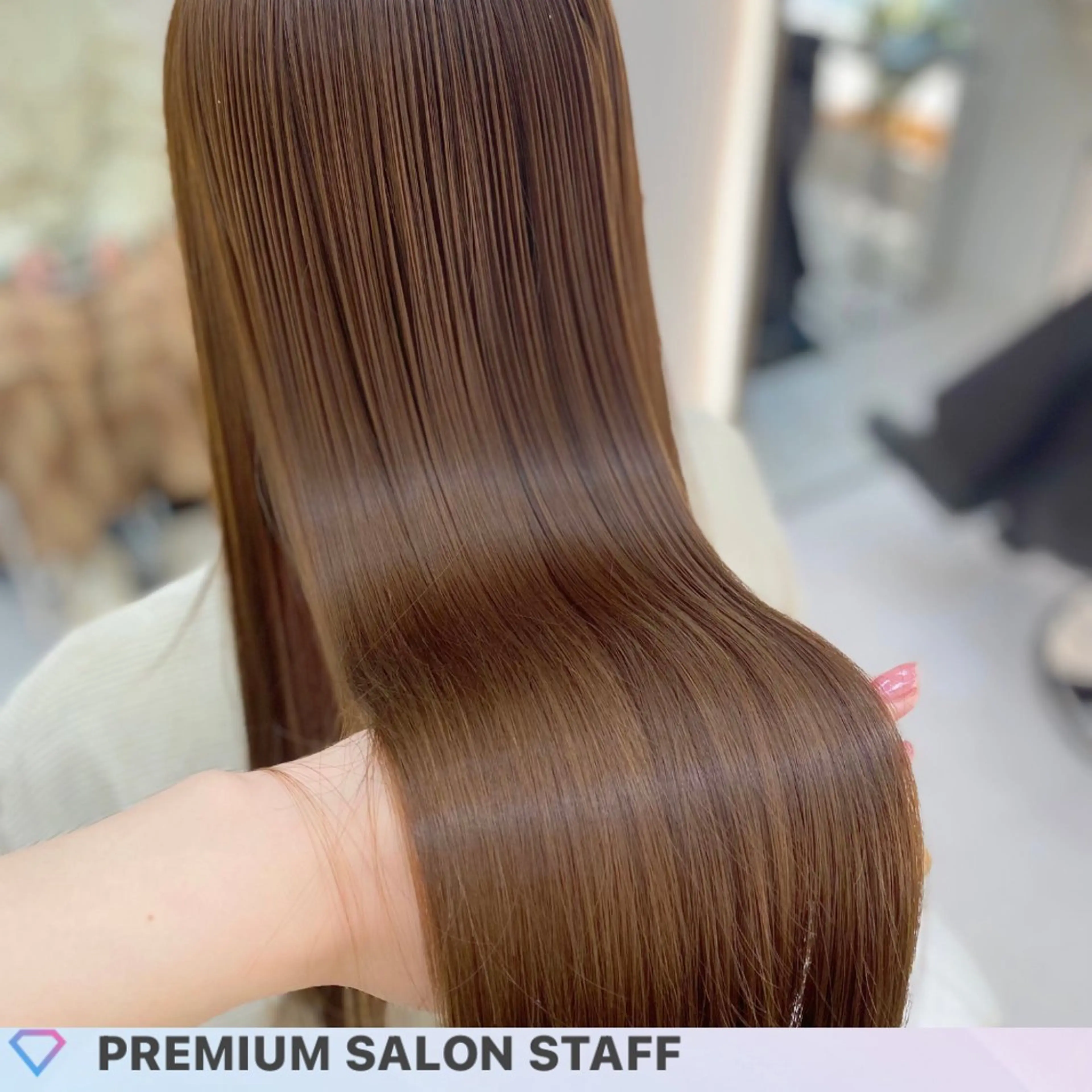 ロング カラー ベージュカラー トリートメント ヘアカラー トリートメント 艶髪・透明感カラー・ 韓国ヘア・Yuriのヘアスタイル