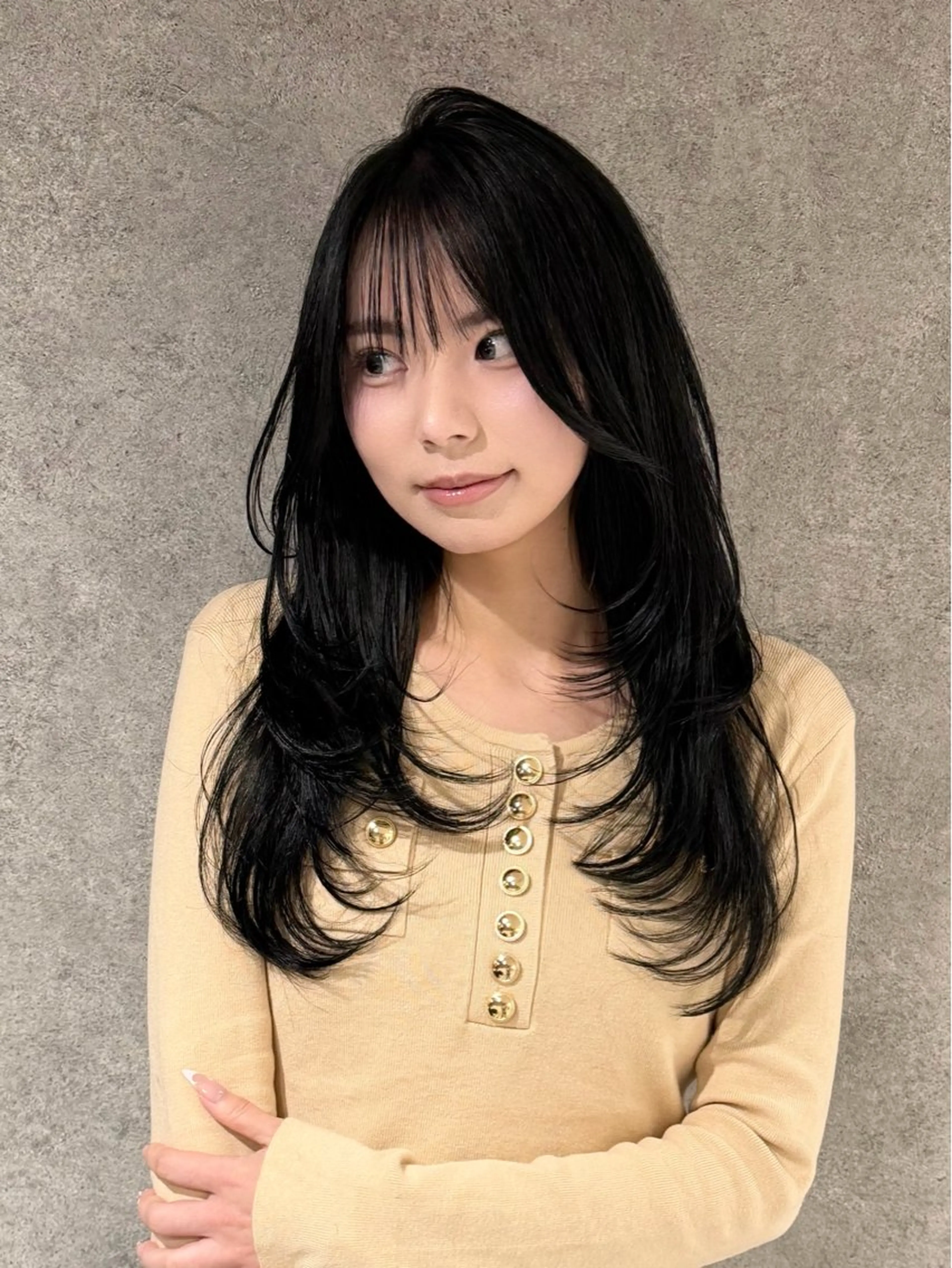 ロング カット 縮毛矯正 トリートメント 髪質改善縮毛矯正 ◽️河野泰貴のヘアスタイル
