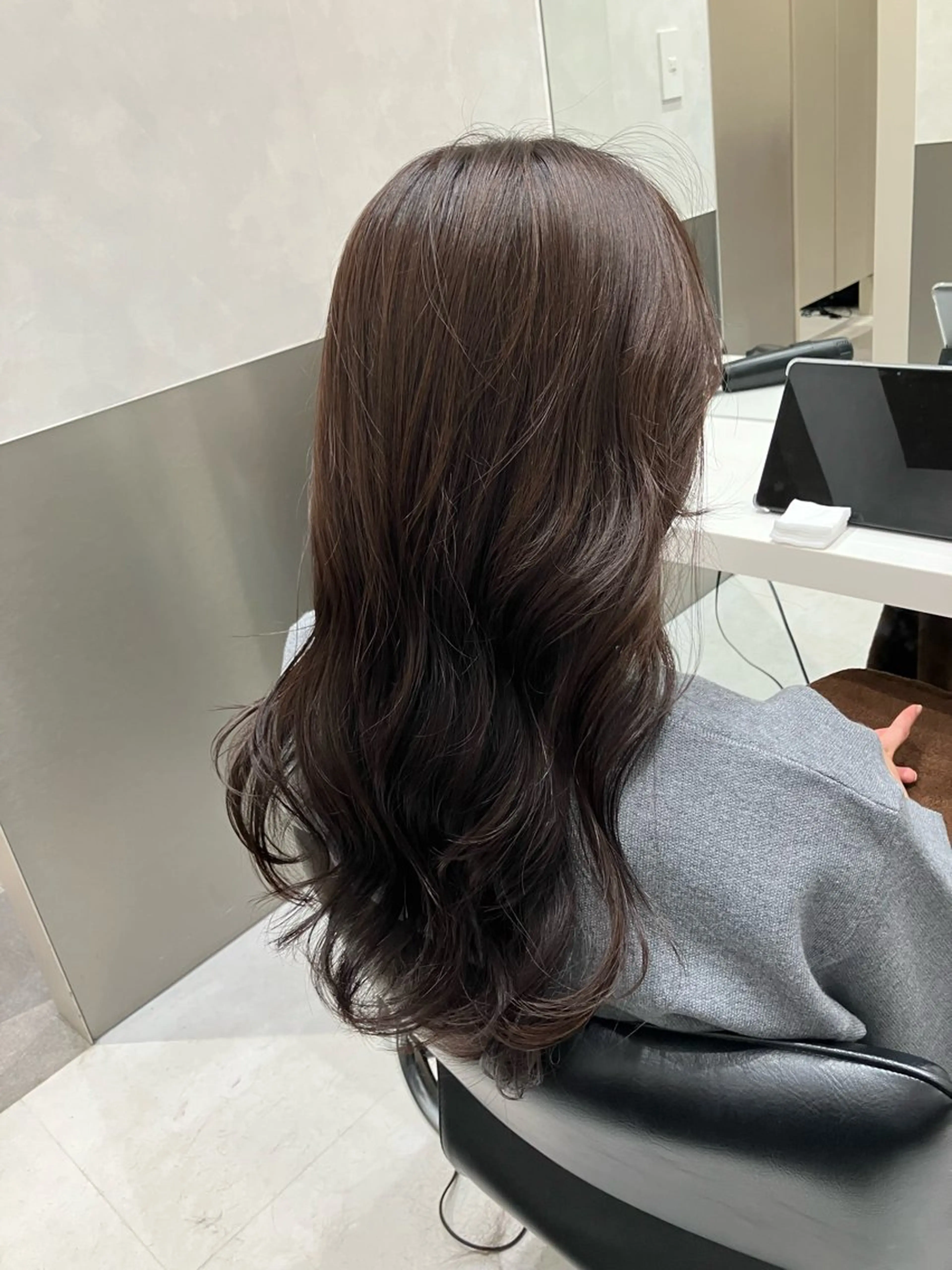 ロング カラー カット ヘアカラー トリートメント GO TODAY SHAIRE SALON原宿vita店舗所属・💖ブリーチなし透明 感💖ASAHIのヘアスタイル