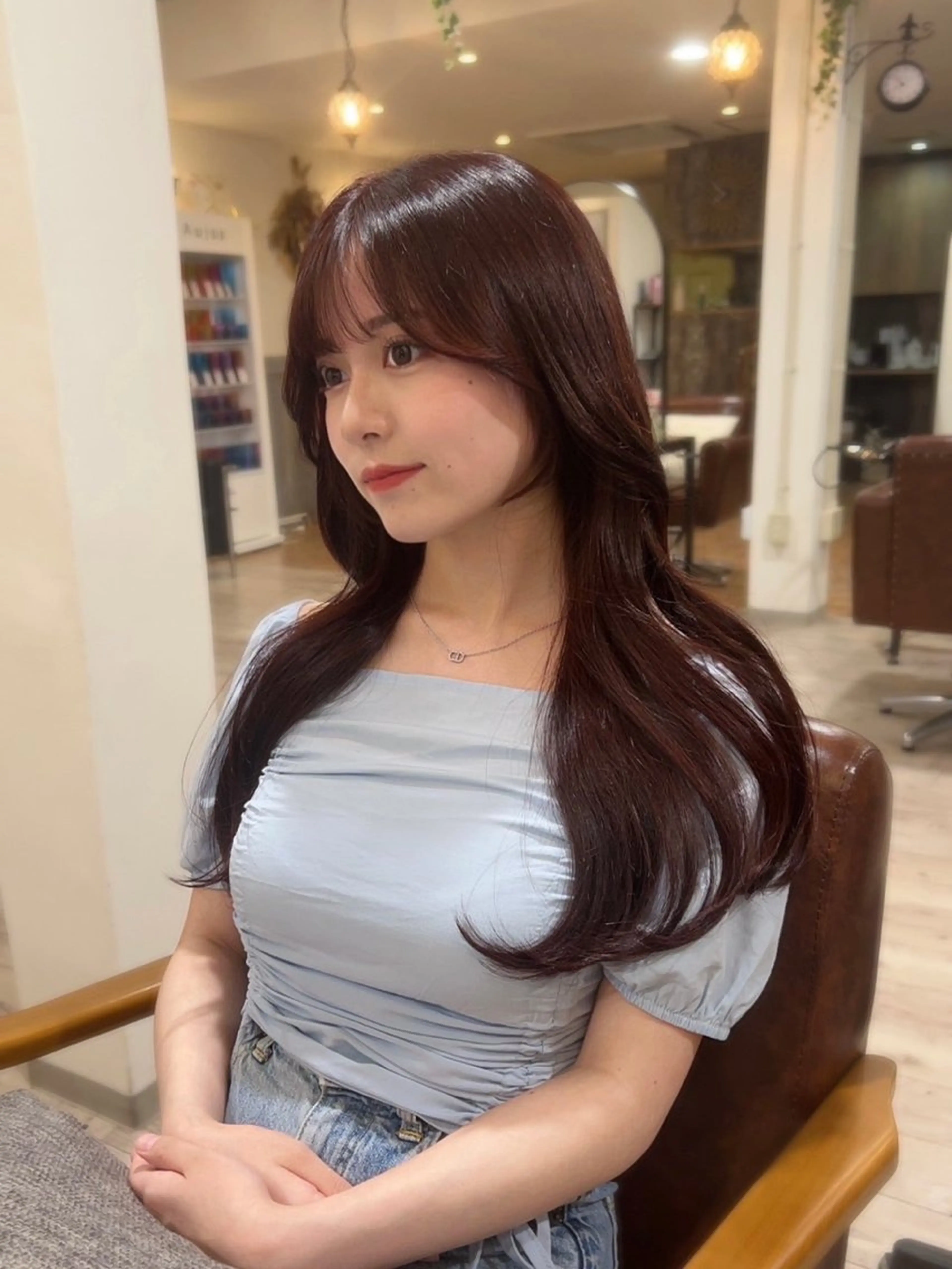 🇰🇷韓国レイヤーカット＋艶カラー🇰🇷           【韓国巻きレクチャー付き】の写真