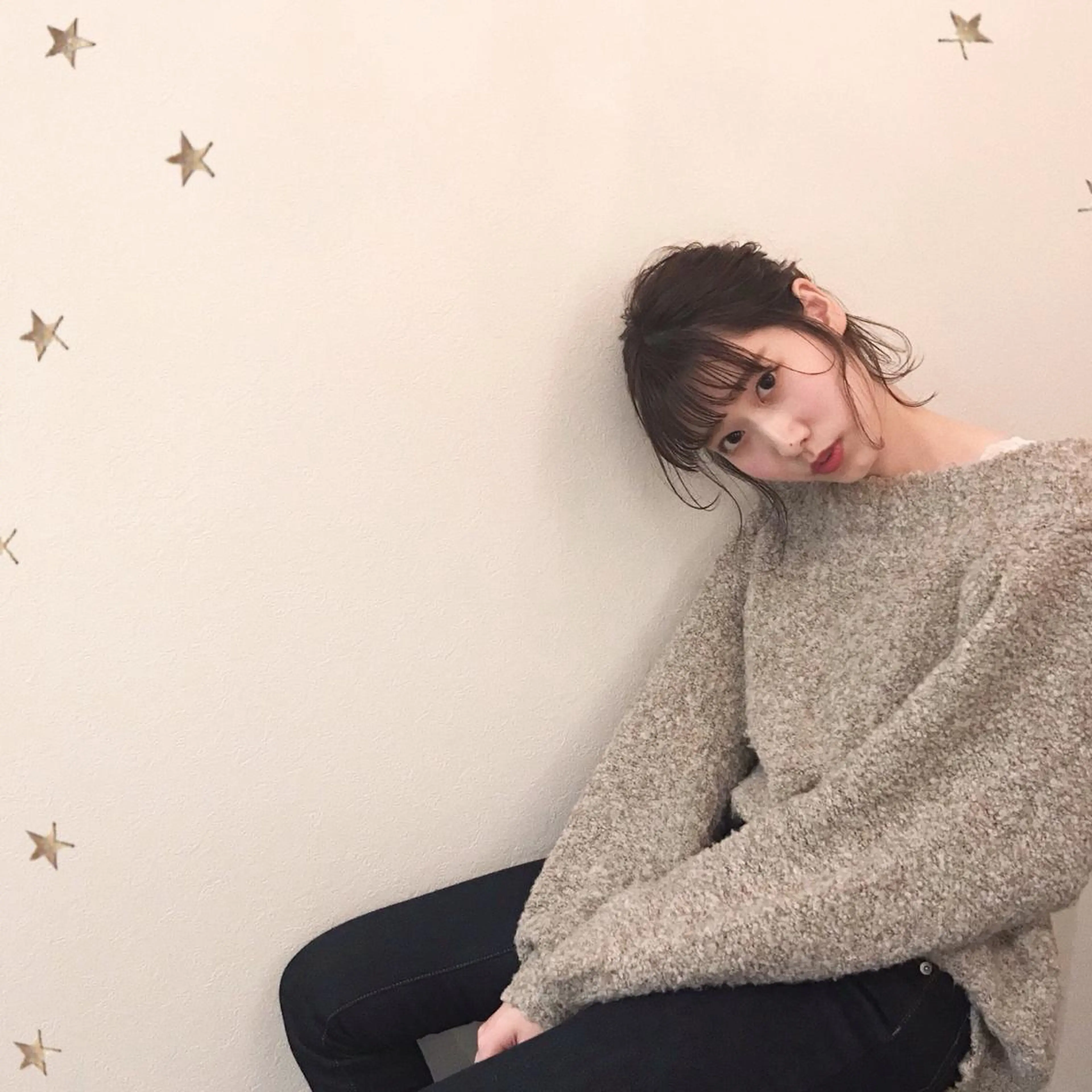 ミディアム ヘアアレンジ 市川 千夏のヘアスタイル