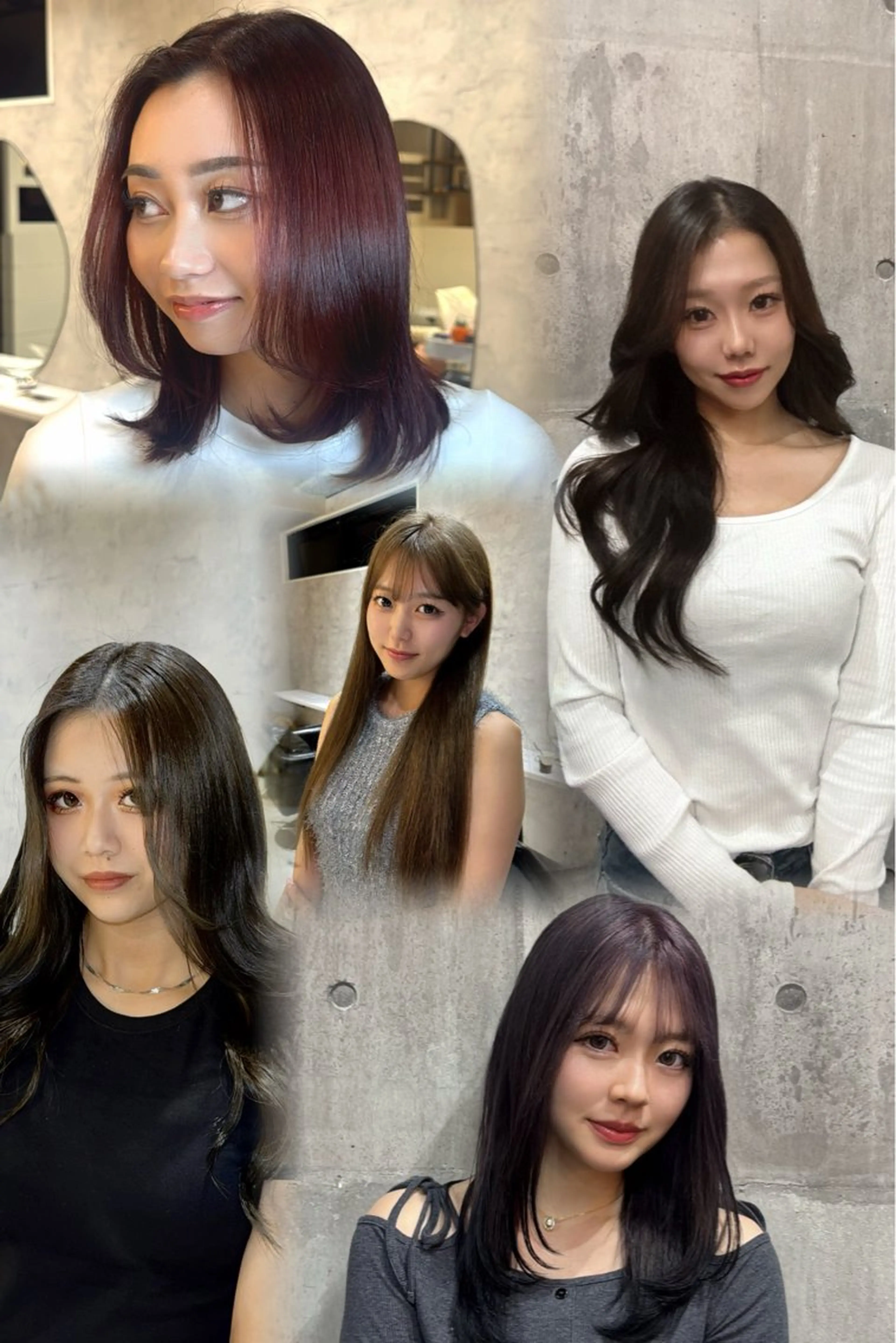 カラー ブリーチ ブリーチなしカラー 赤木 雅のヘアスタイル