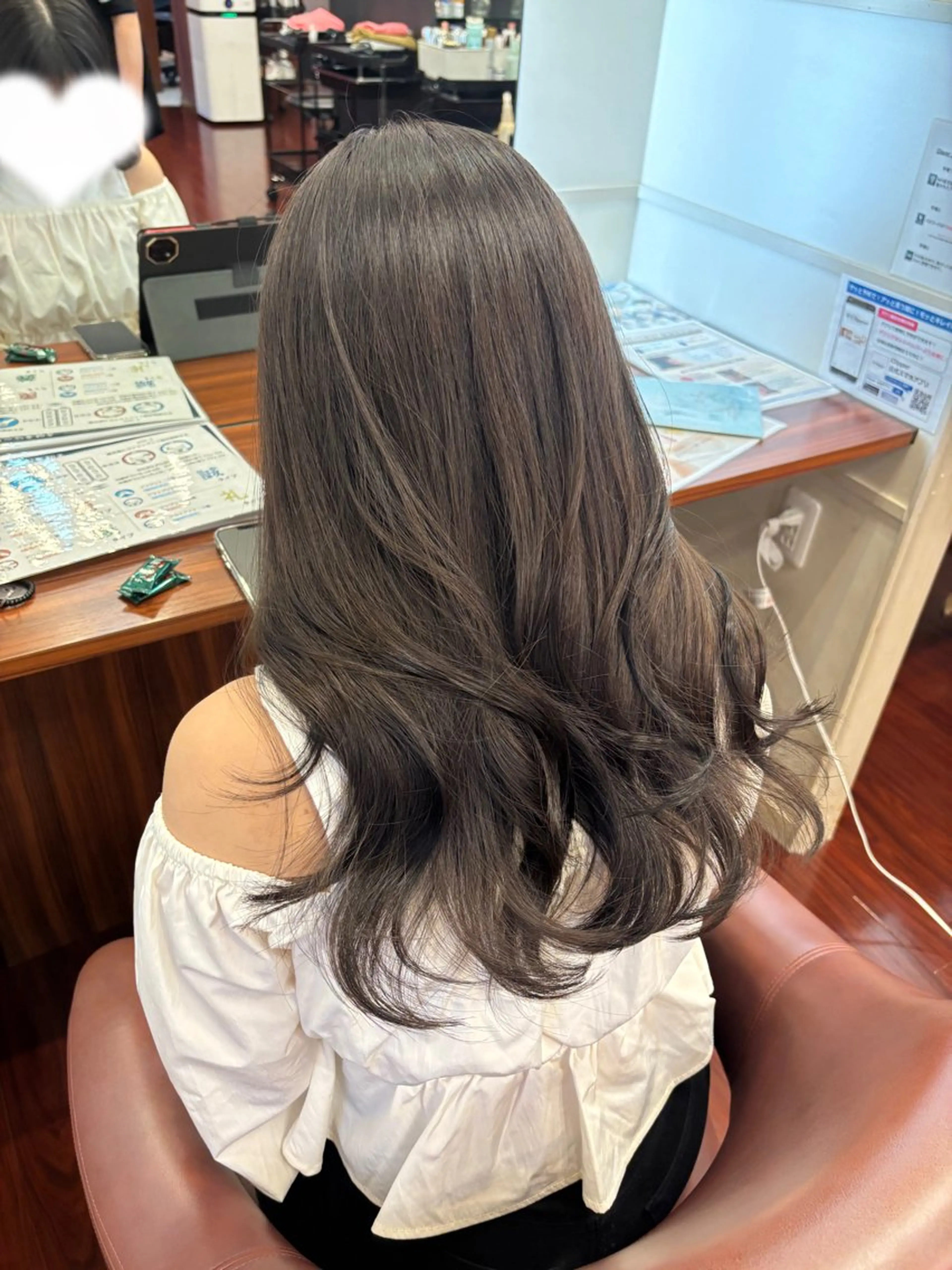 【口コミ限定価格】ワンカラー 赤み消し透明感カラー🫧（白髪染め‪✕‬‪‪）の写真