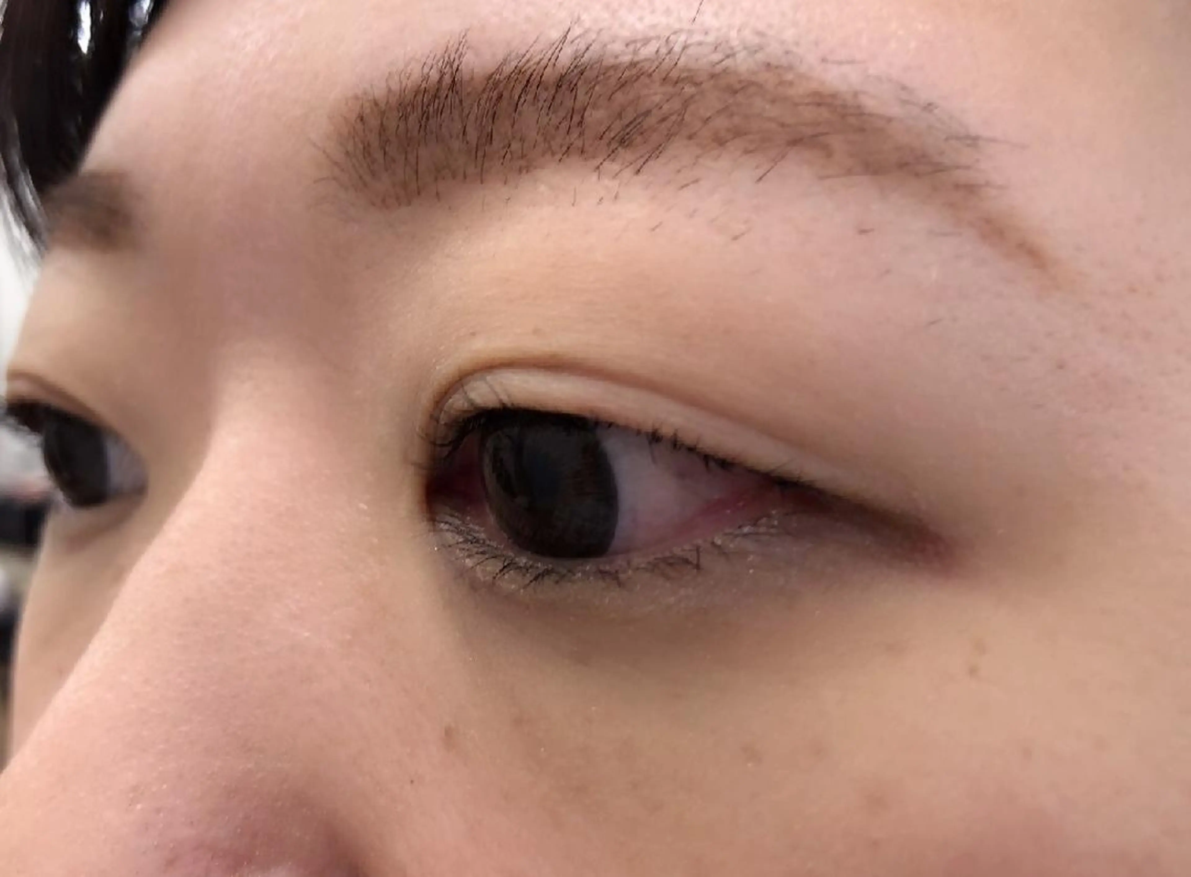 マツエク・マツパ 付け放題 フラットラッシュ まつげパーマ 下まつげエクステ 一重×まつ毛パーマ マツパ 吉岡 ゆうなのマツエク・マツパデザイン