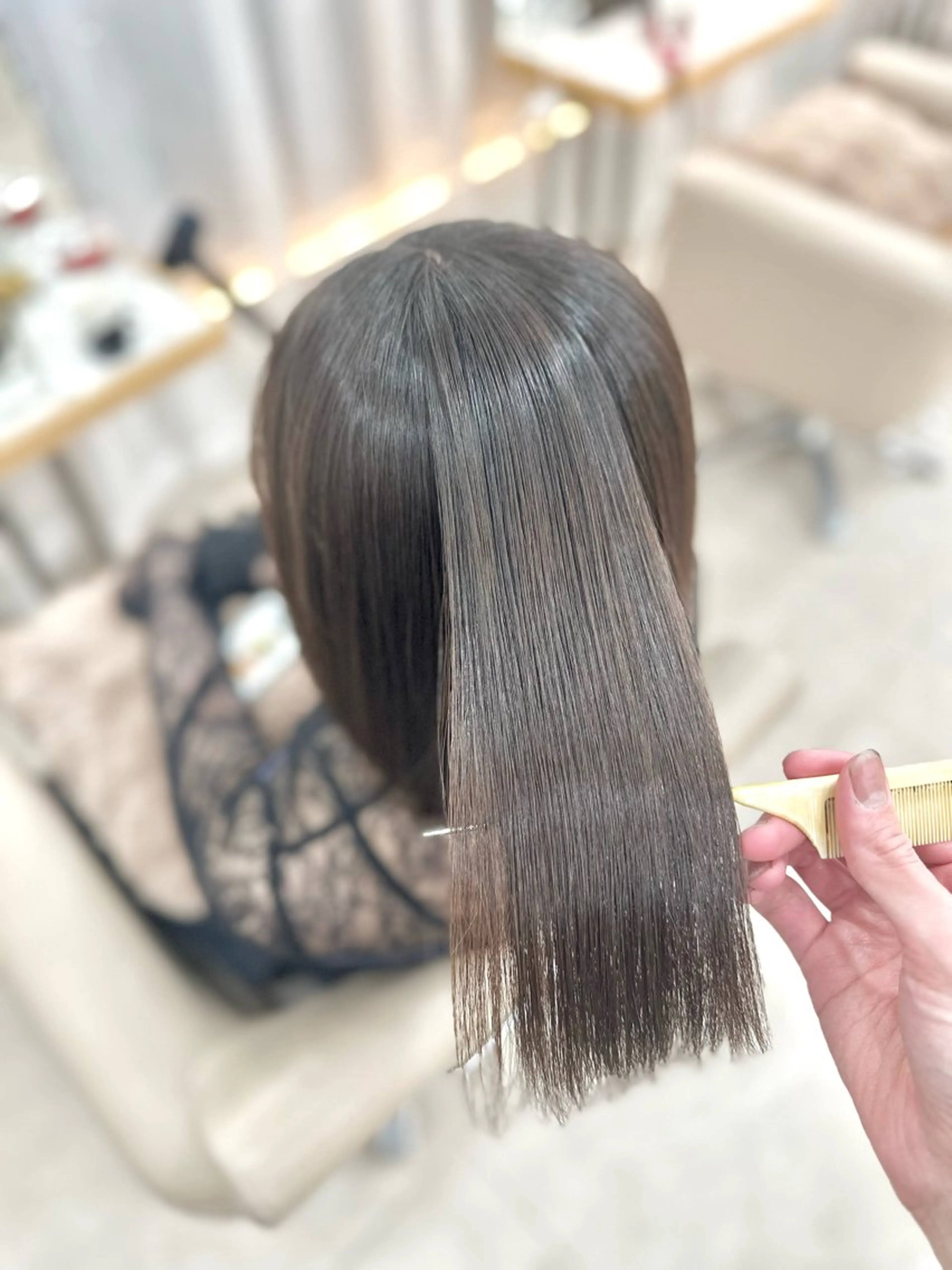 ミディアム カット 縮毛矯正 トリートメント 平日オススメ✨ プチプラ✨山下のヘアスタイル