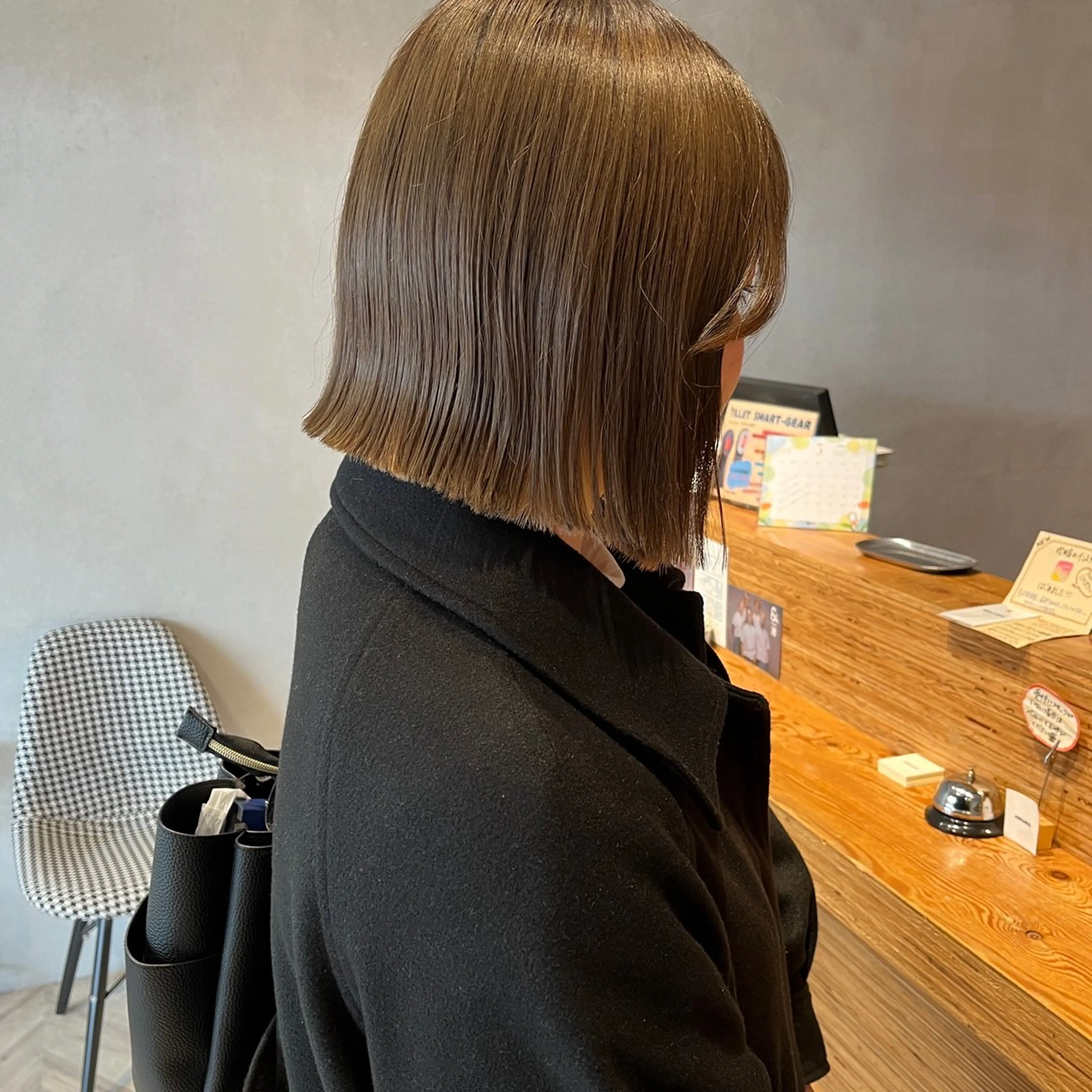 ショート カラー ボブ ボブ/透明感カラー /坂口恵梨子のヘアスタイル