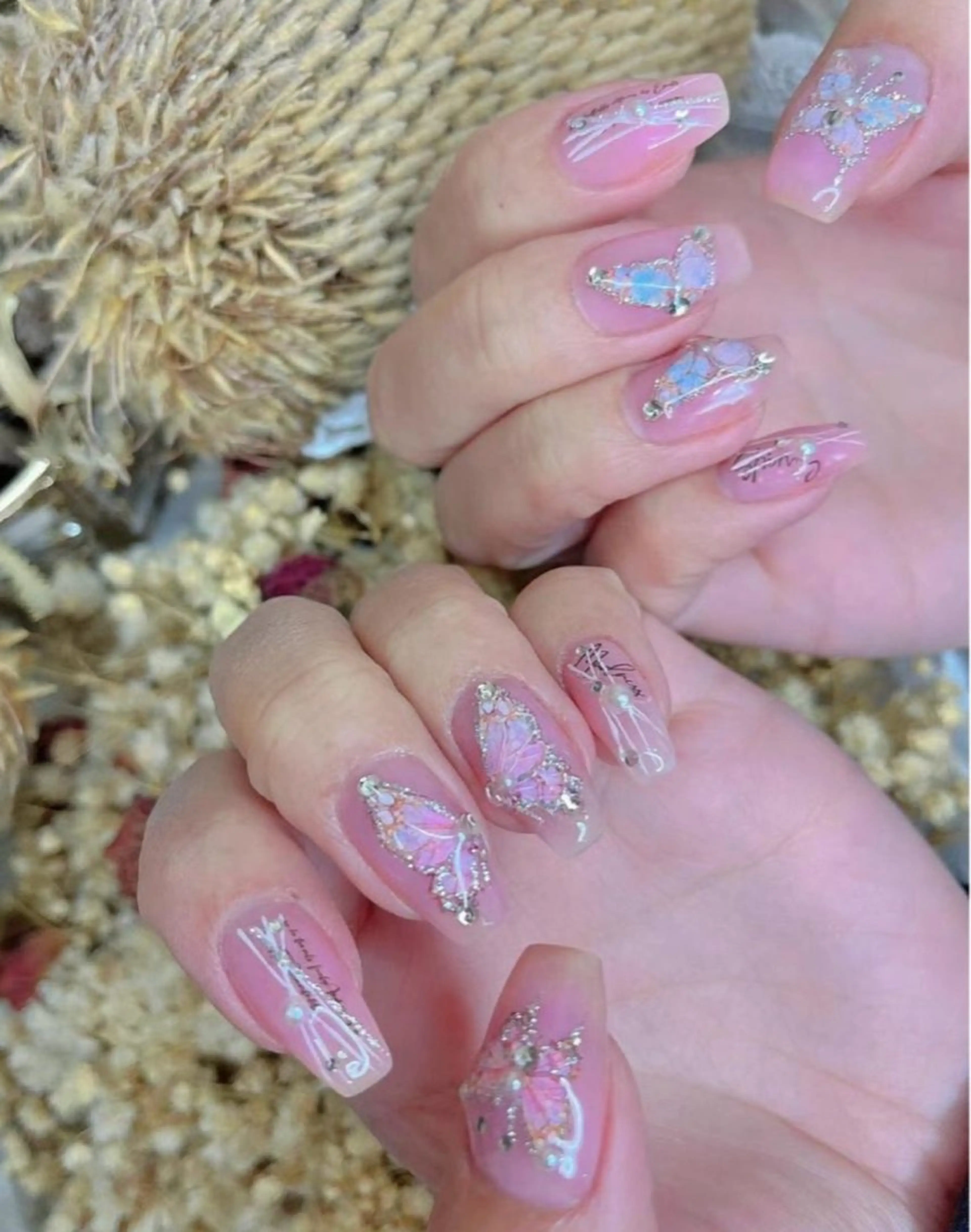 ネイル アートネイル フットネイル ジェルネイル ハート マグネットネイル babarla Nailのネイルデザイン