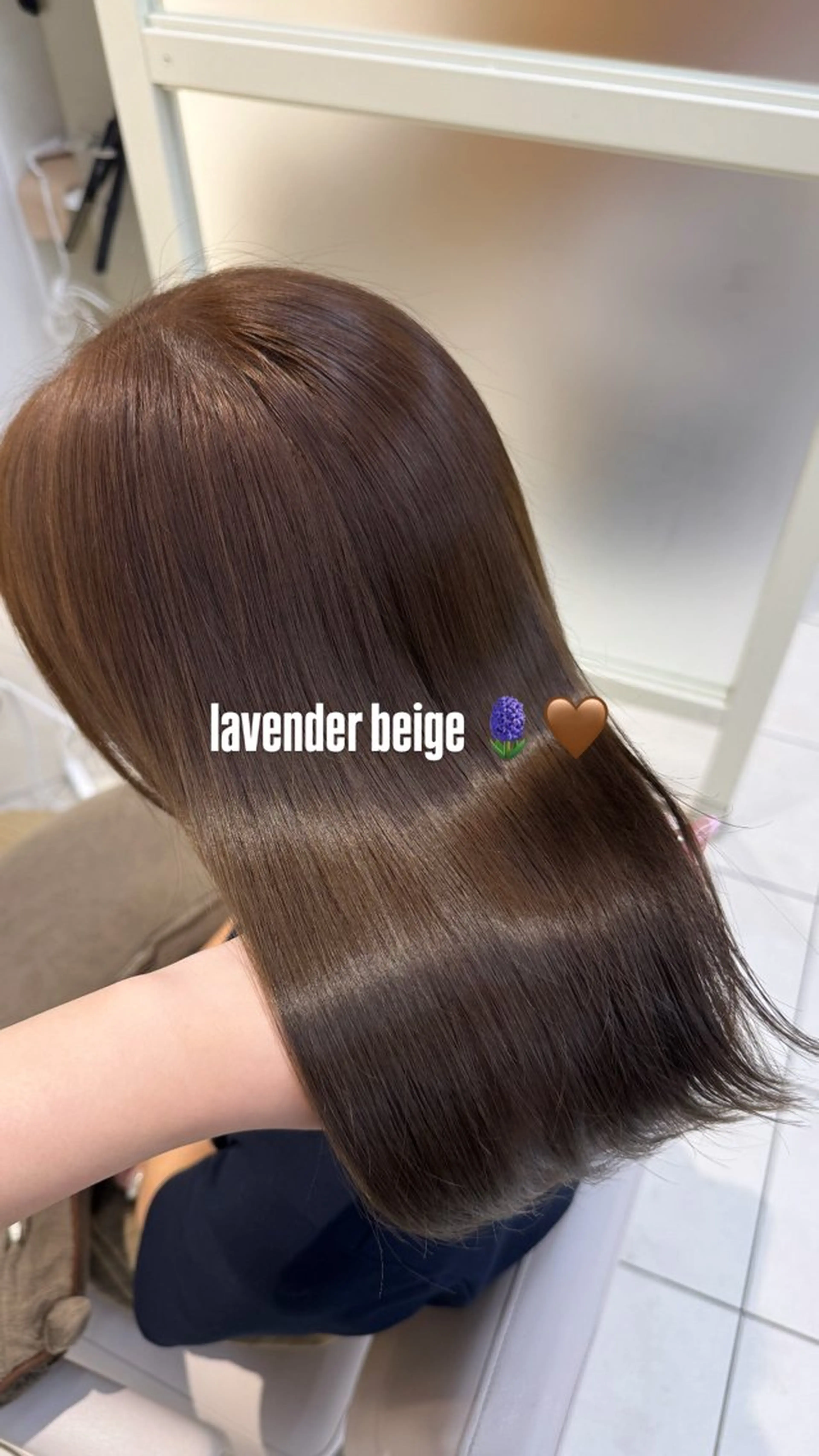 セミロング ヘアカラー ‎🤍透明感×ツヤ髪 / Saki‎🤍のヘアスタイル