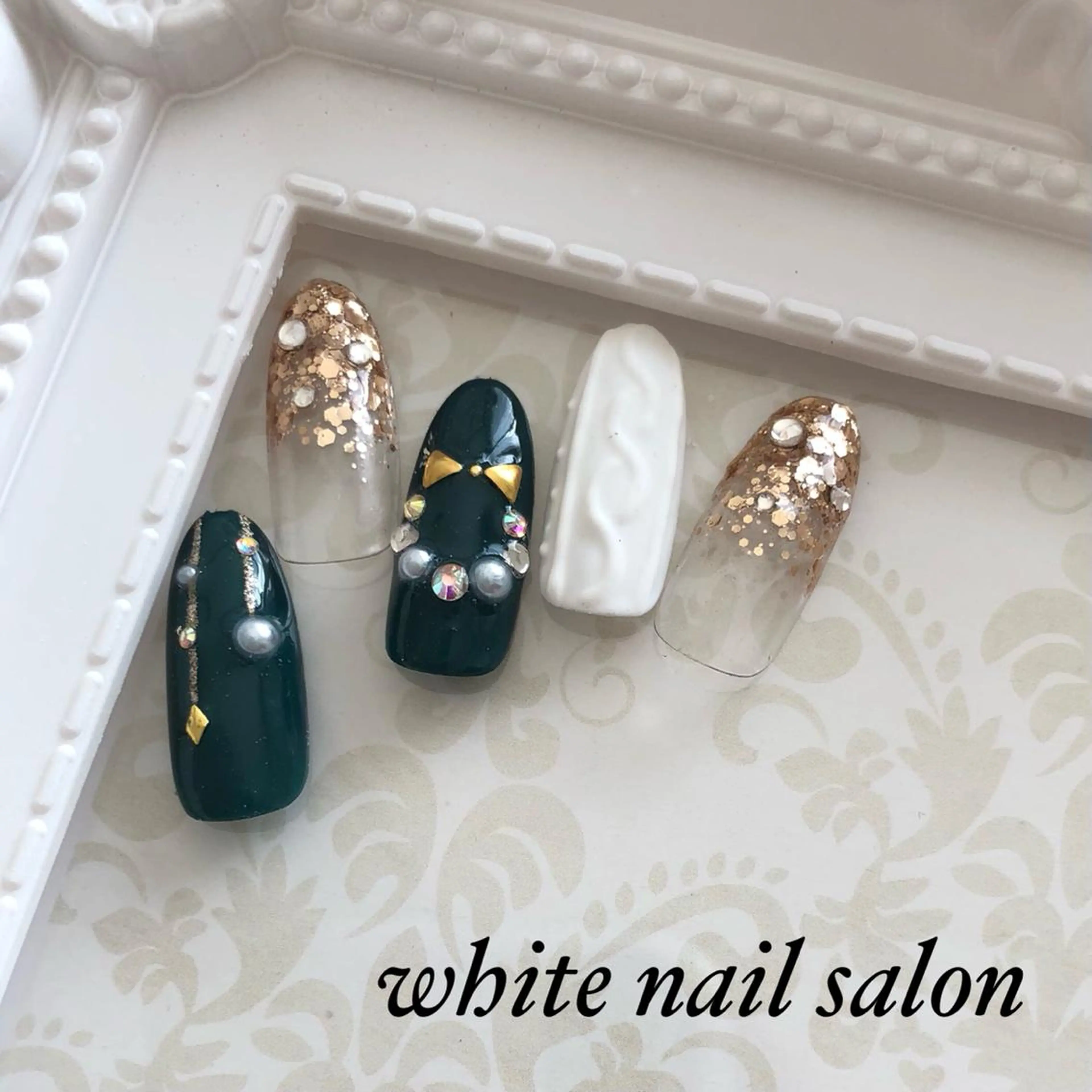 ネイル フットネイル ジェルネイル ハードジェル 持ち込み ソフトジェル white nail salonのネイルデザイン