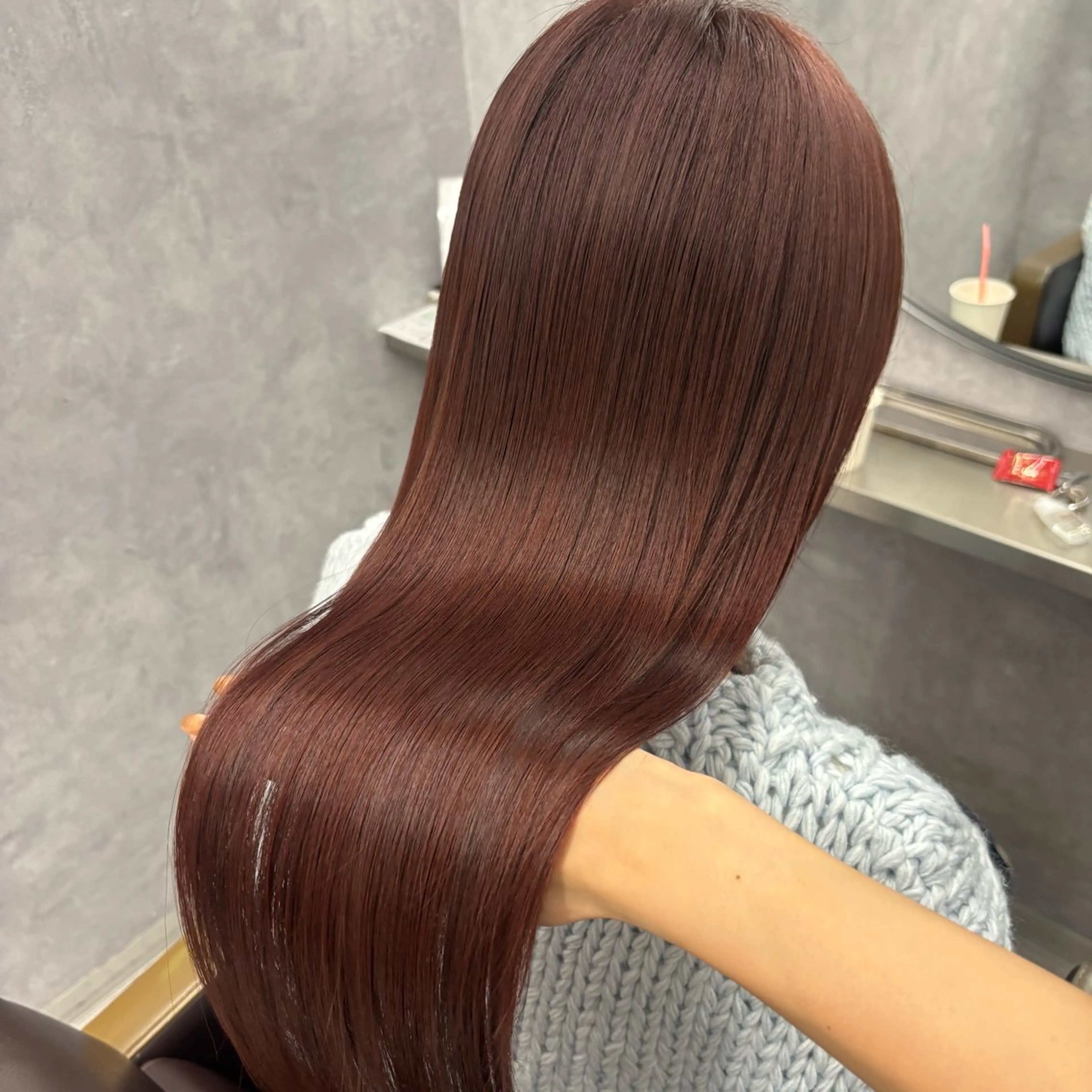 ロング カラー カット ヘアカラー トリートメント NUMBER_ ユイナのヘアスタイル