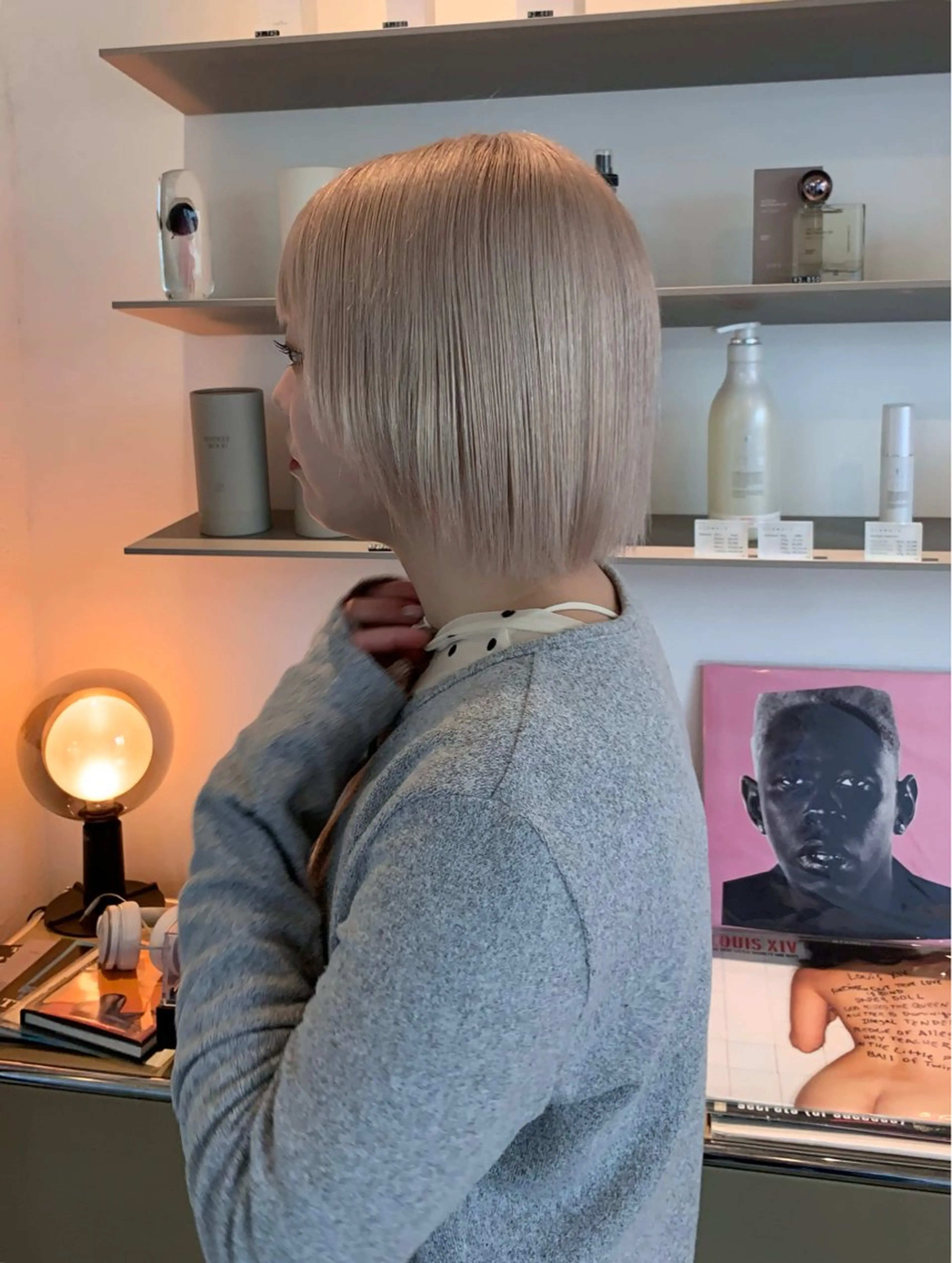 カラー ベージュカラー ホワイトベージュ hinata /ハイトーンのヘアスタイル