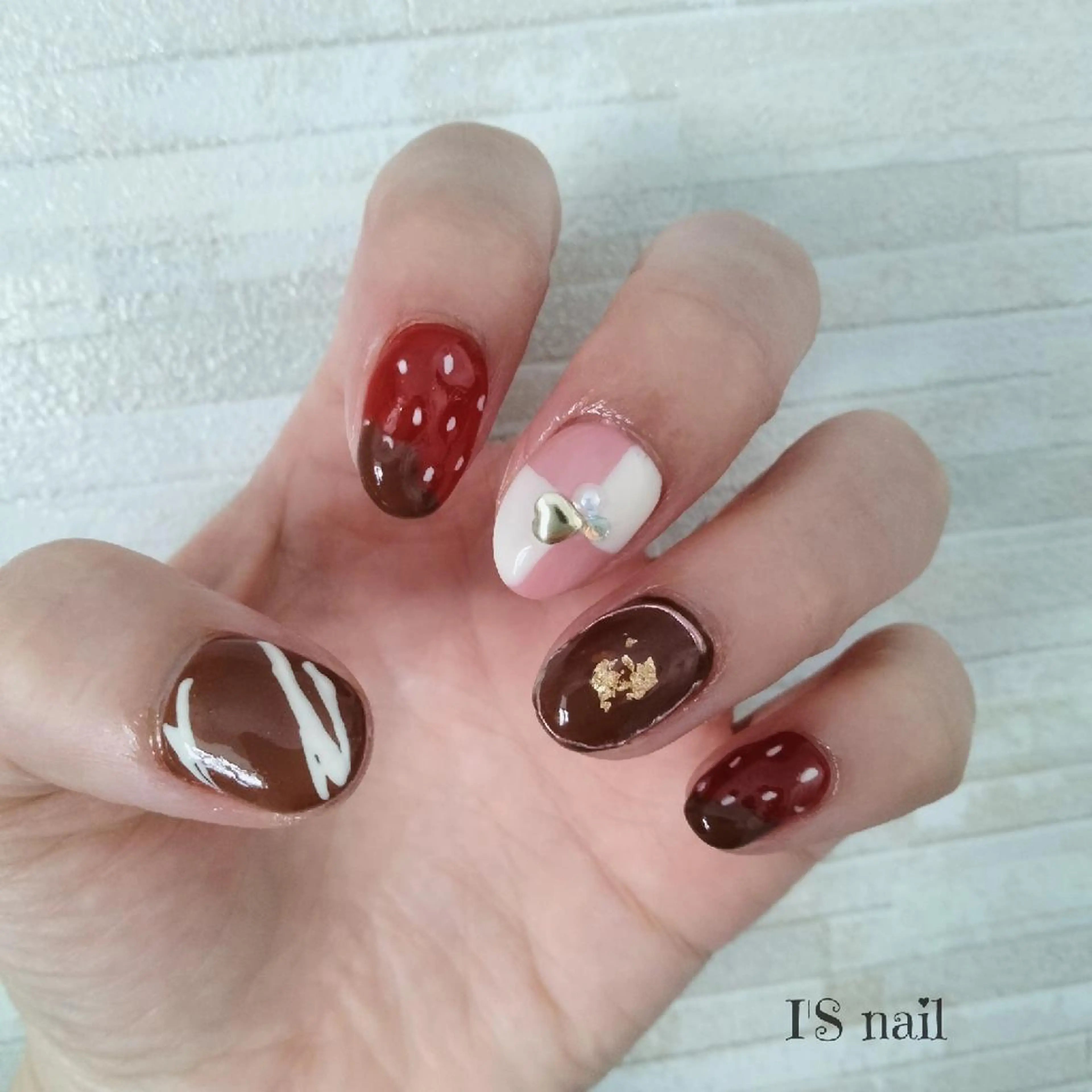 ネイル バレンタイン I'S nail 佐野のネイルデザイン
