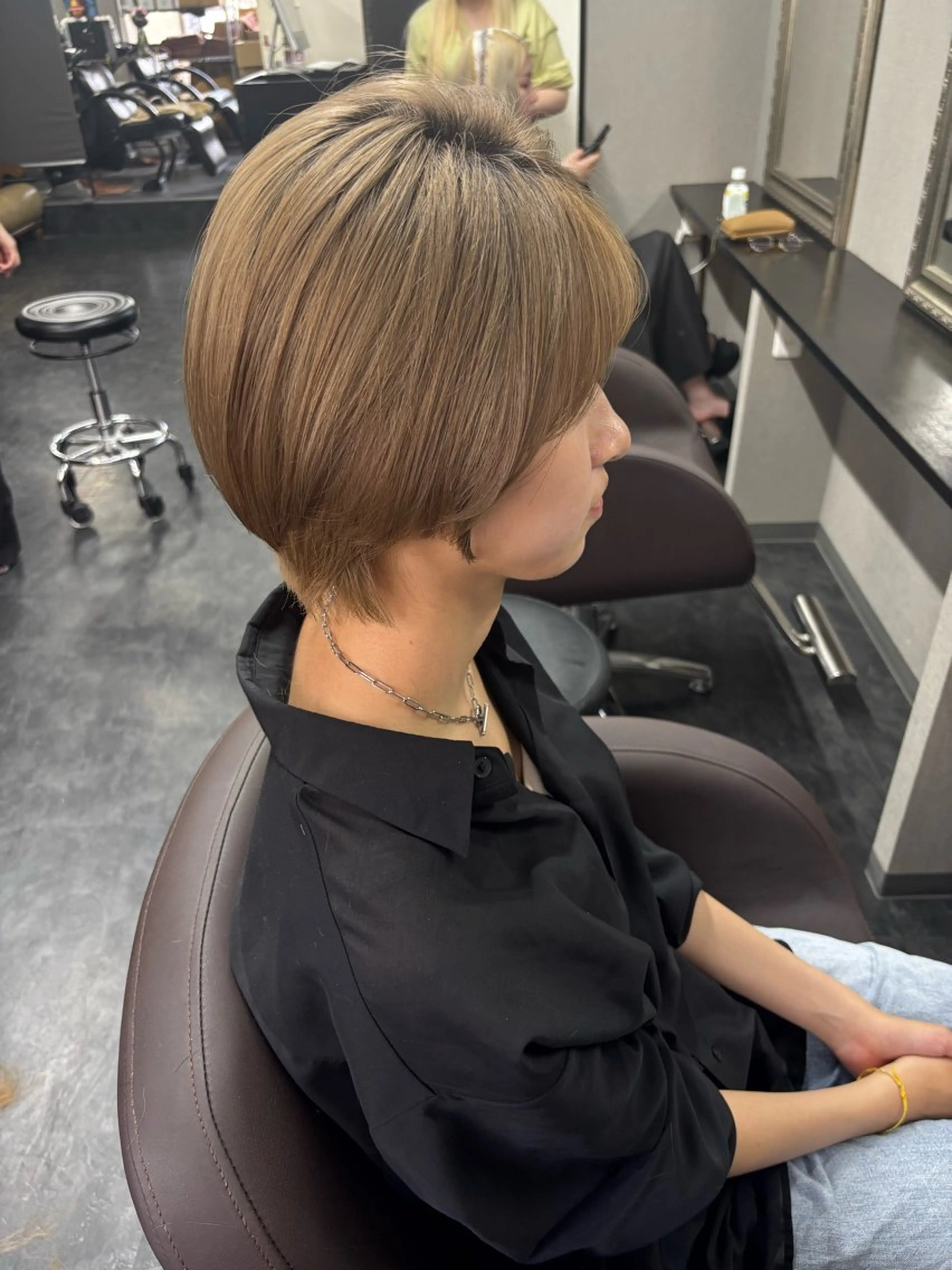 ショート カラー パーマ ヘアアレンジ メンズ キッズ メンズバレイヤージュ アップバング メンズブリーチ センターパート メンズハイライト 🫧Selene SHOGO🫧のヘアスタイル