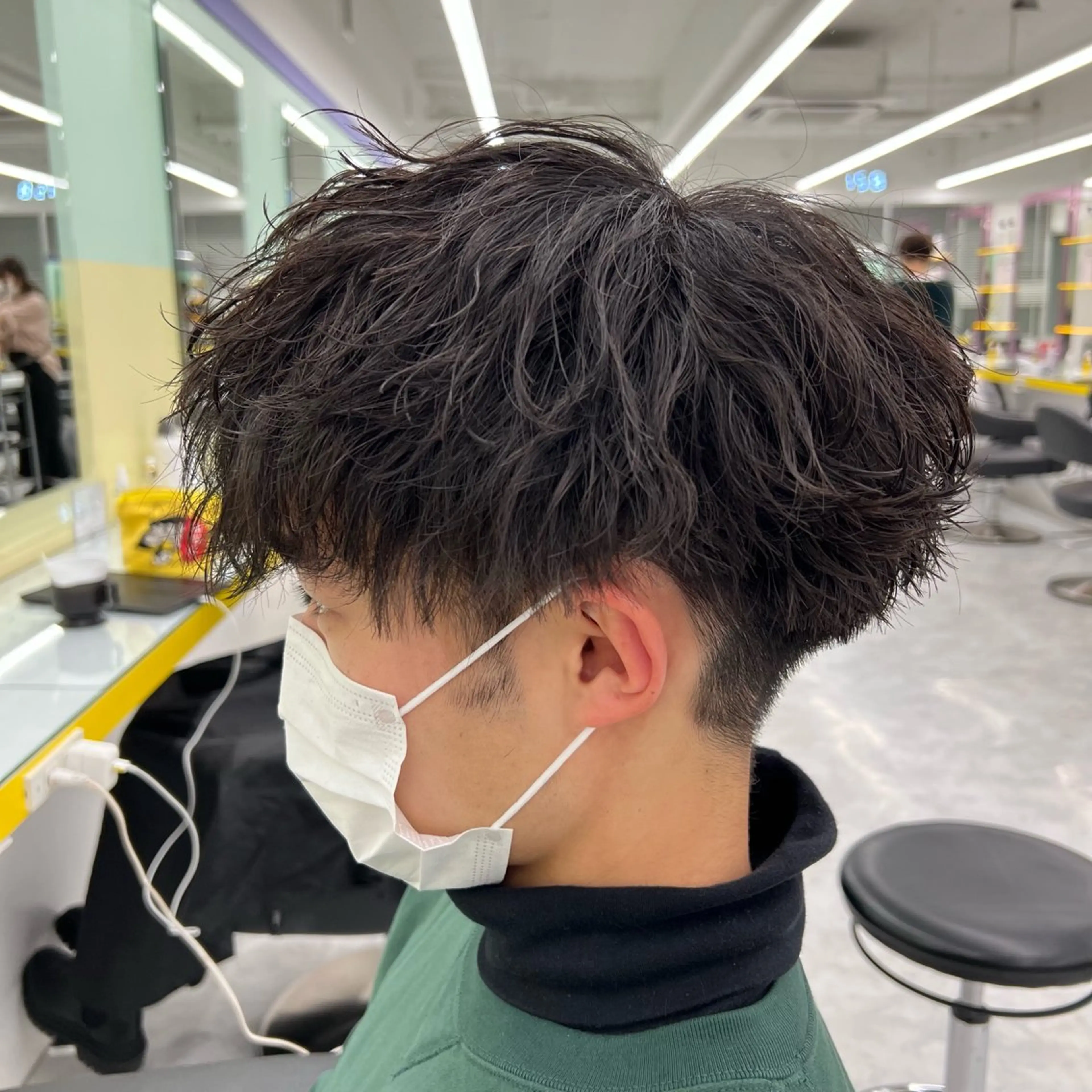 パーマ メンズ *モデル募集🤍横浜 透明感カラー🫧のヘアスタイル