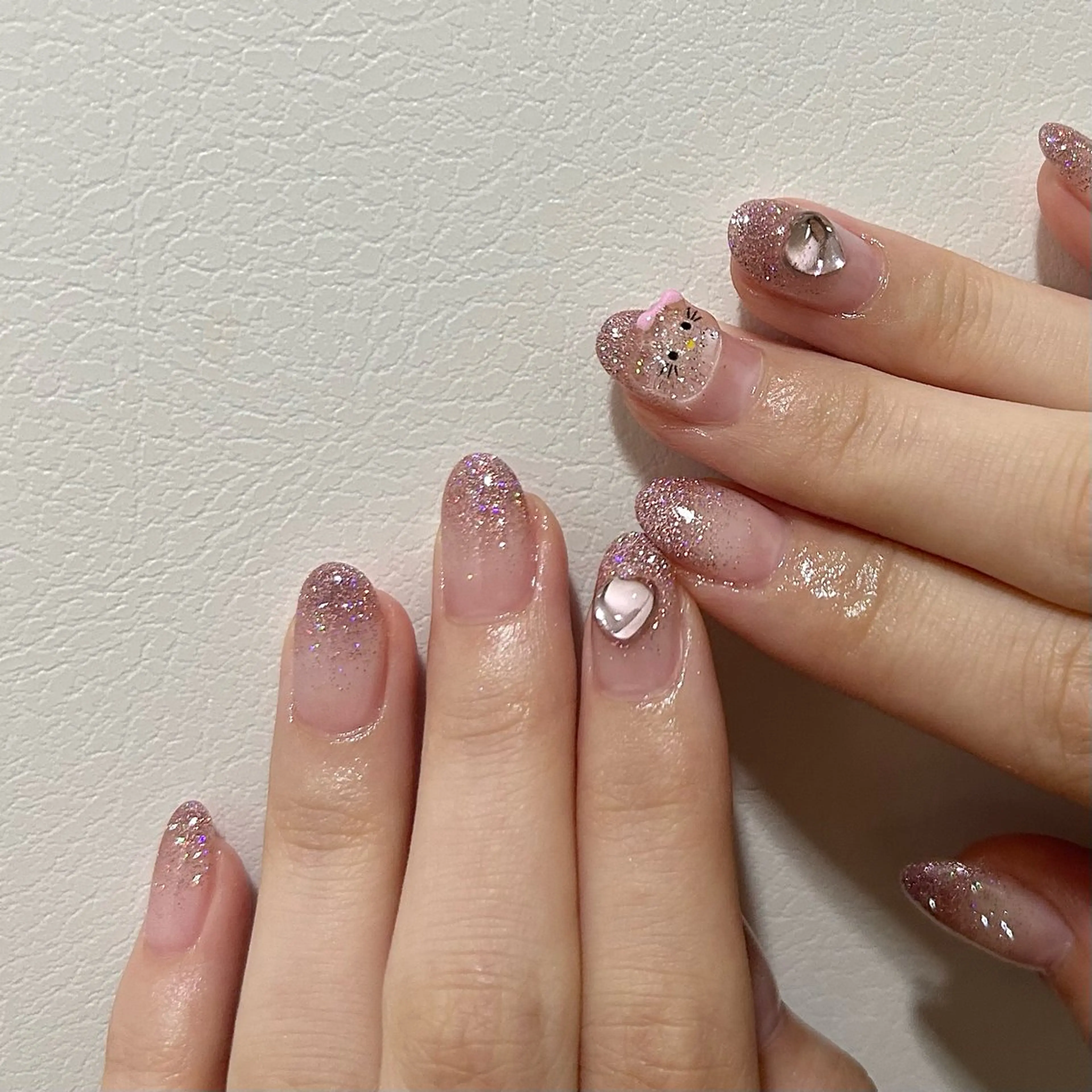 ネイル クリアネイル ハンドネイル パラあり！フィルイン 美フォルムのネイルデザイン