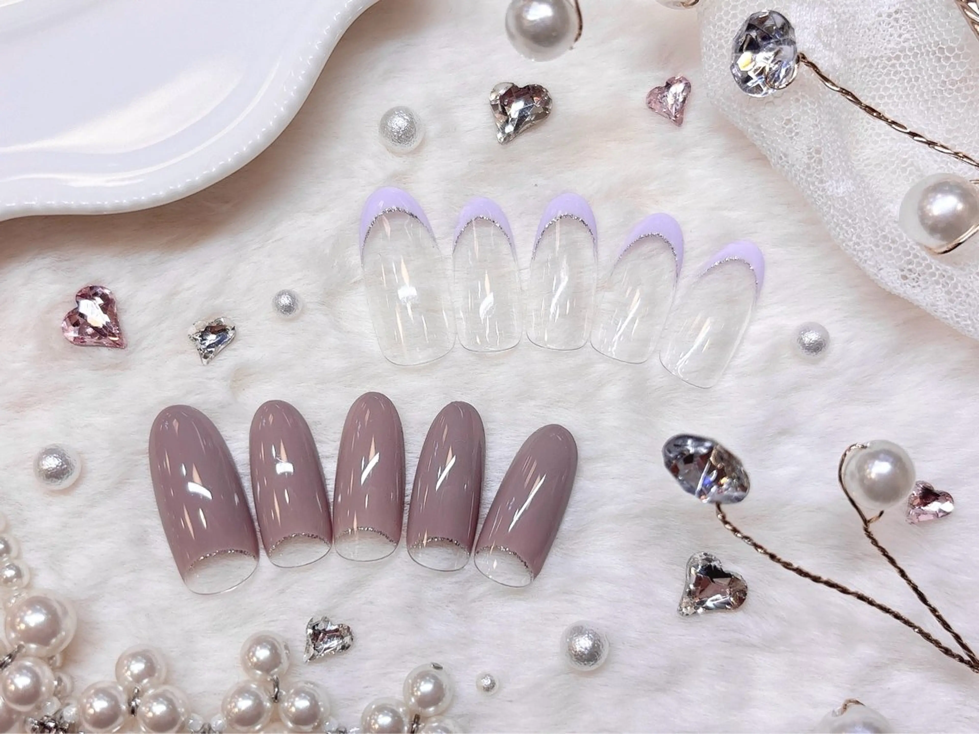 Jrネイリスト🌼パラジェル ハンド フレンチ2種類！選択可能！ (オフなし）の写真