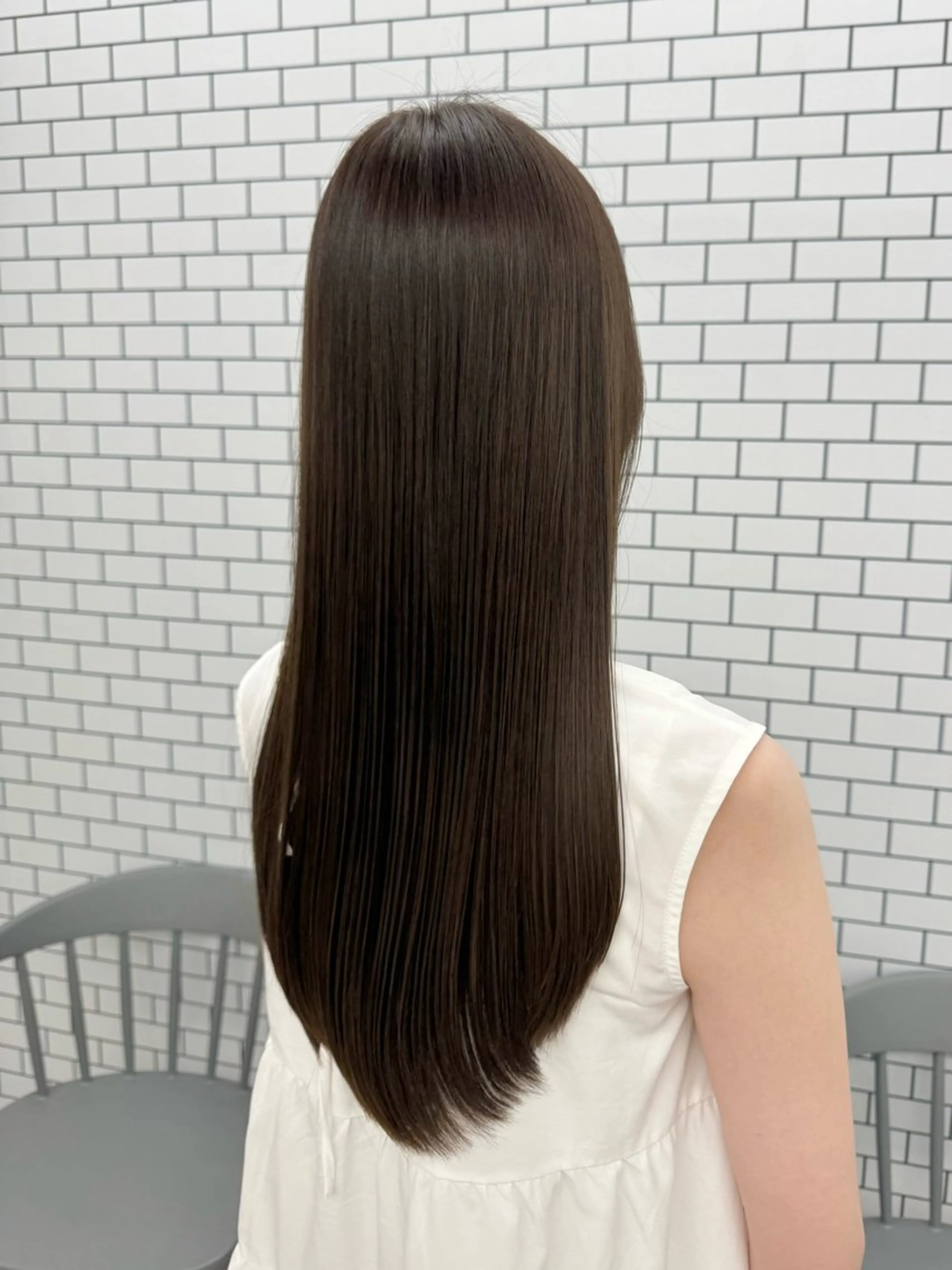 ロング カット トリートメント 岡村 玲奈のヘアスタイル