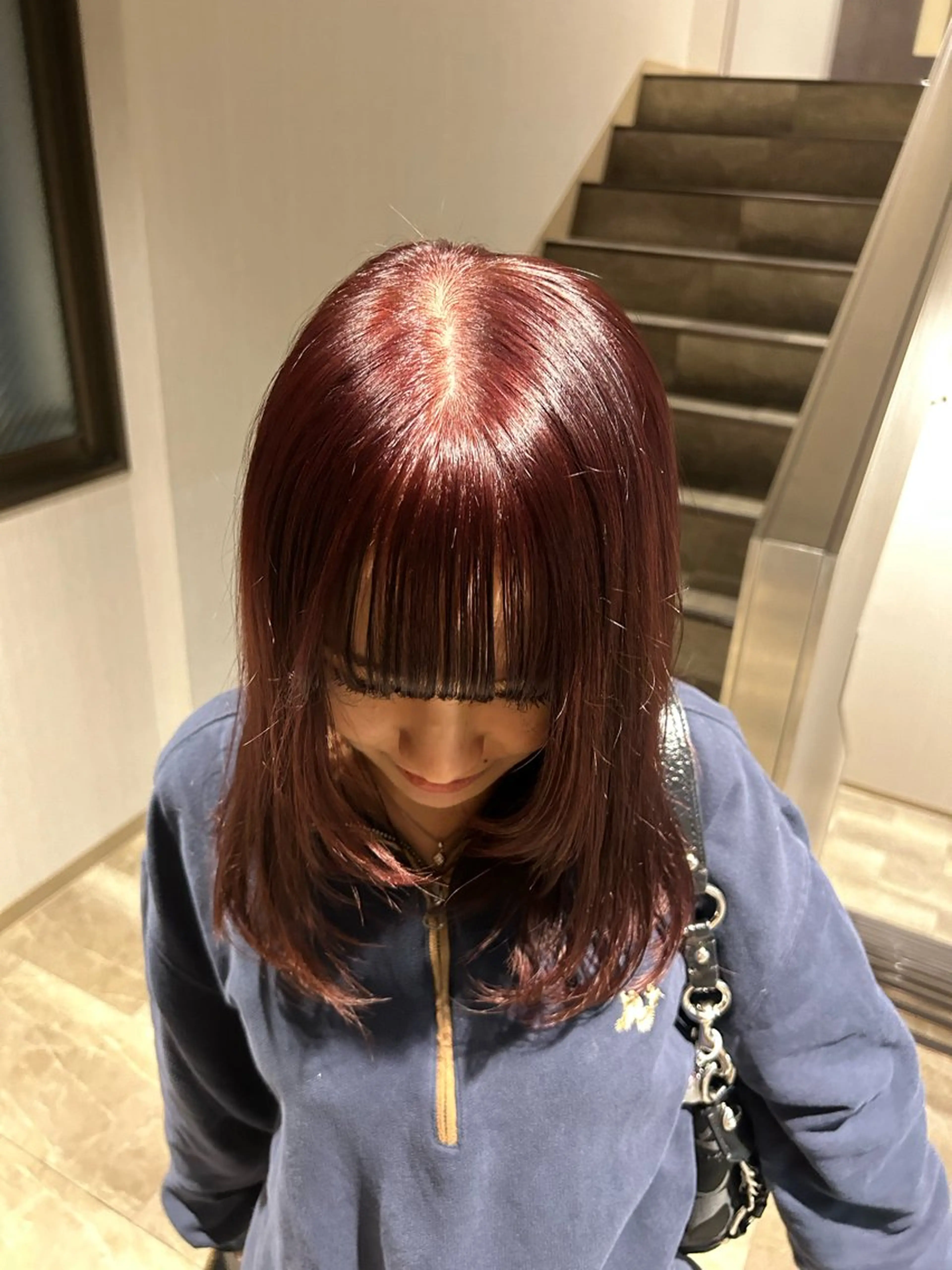 セミロング ヘアカラー 伊藤ほのか /パーマ/オリーブのヘアスタイル