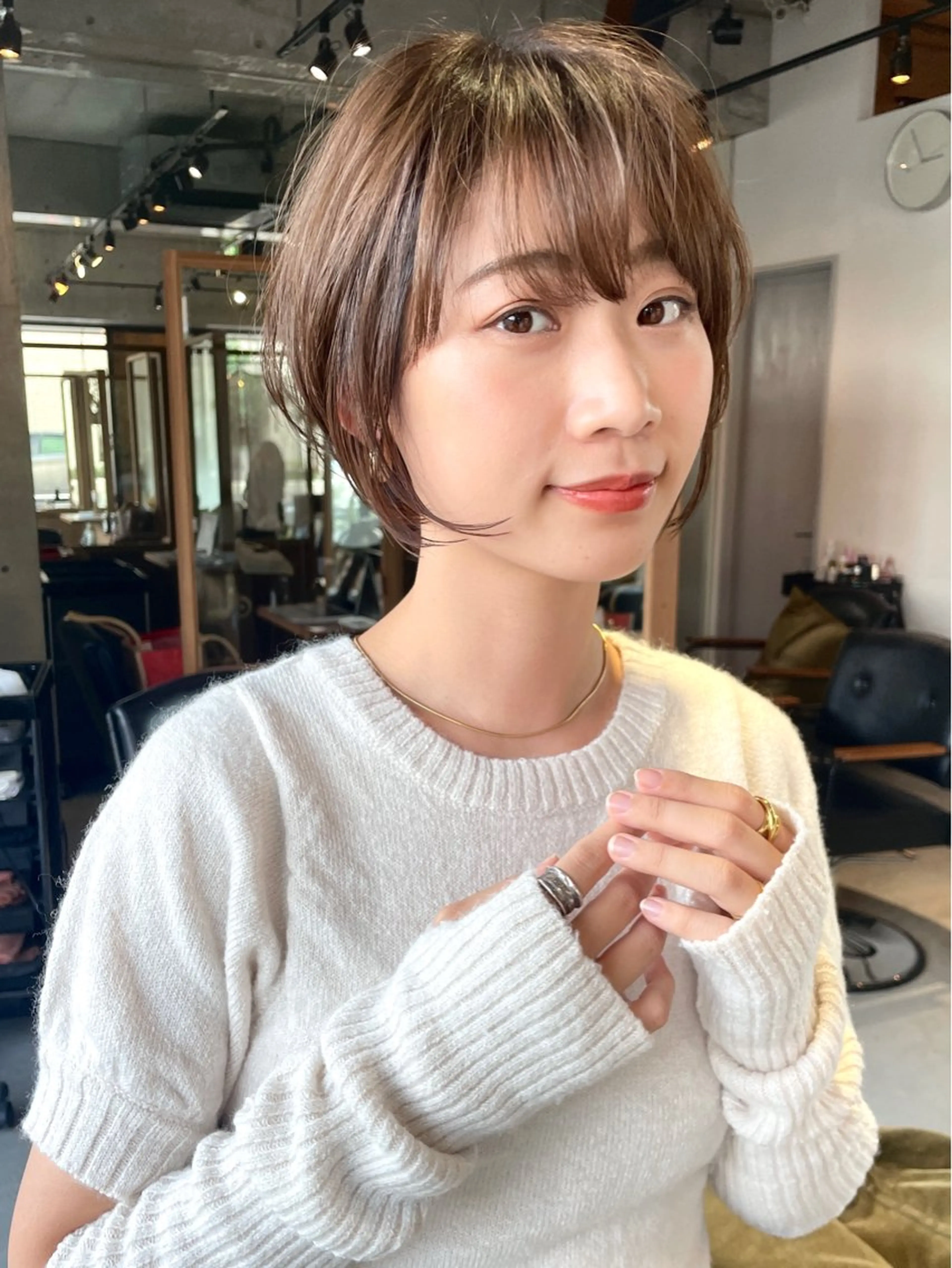 ショート カラー カット ヘアカラー トリートメント FERIA池田 田岡啓佑のヘアスタイル